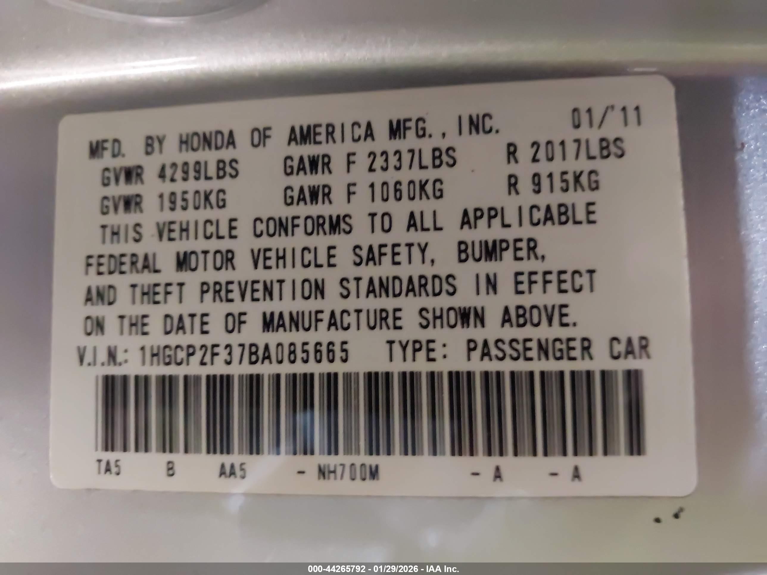 HONDA ACCORD image 9