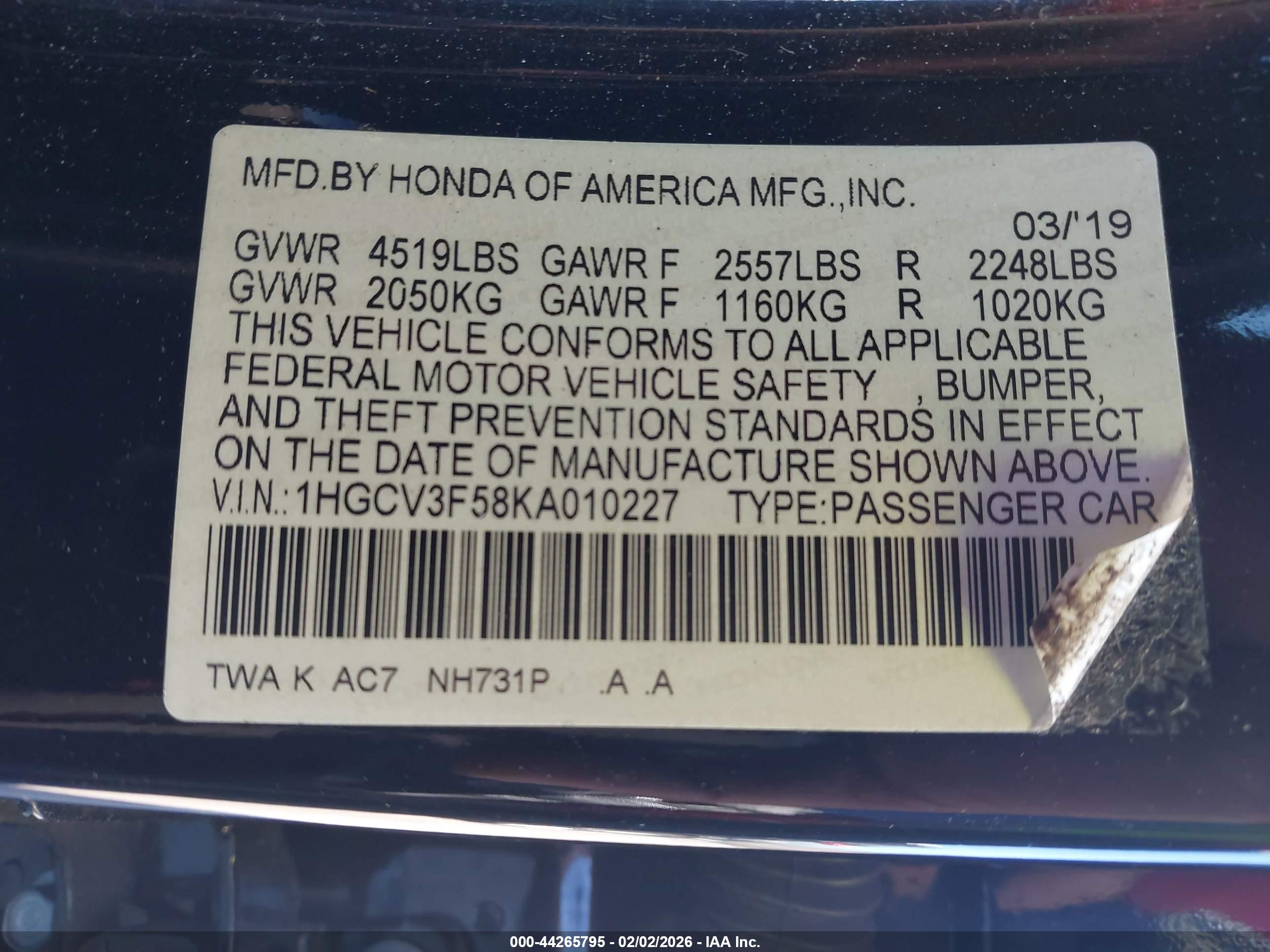 HONDA ACCORD image 9