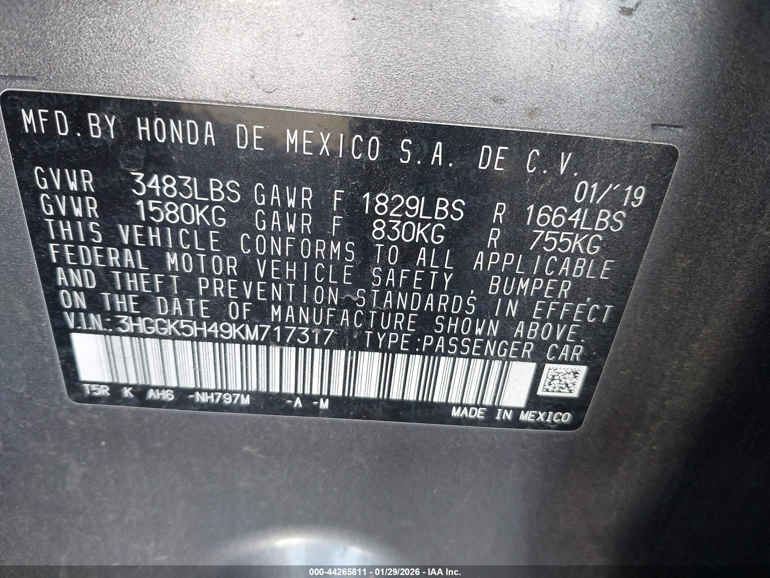 HONDA FIT image 9