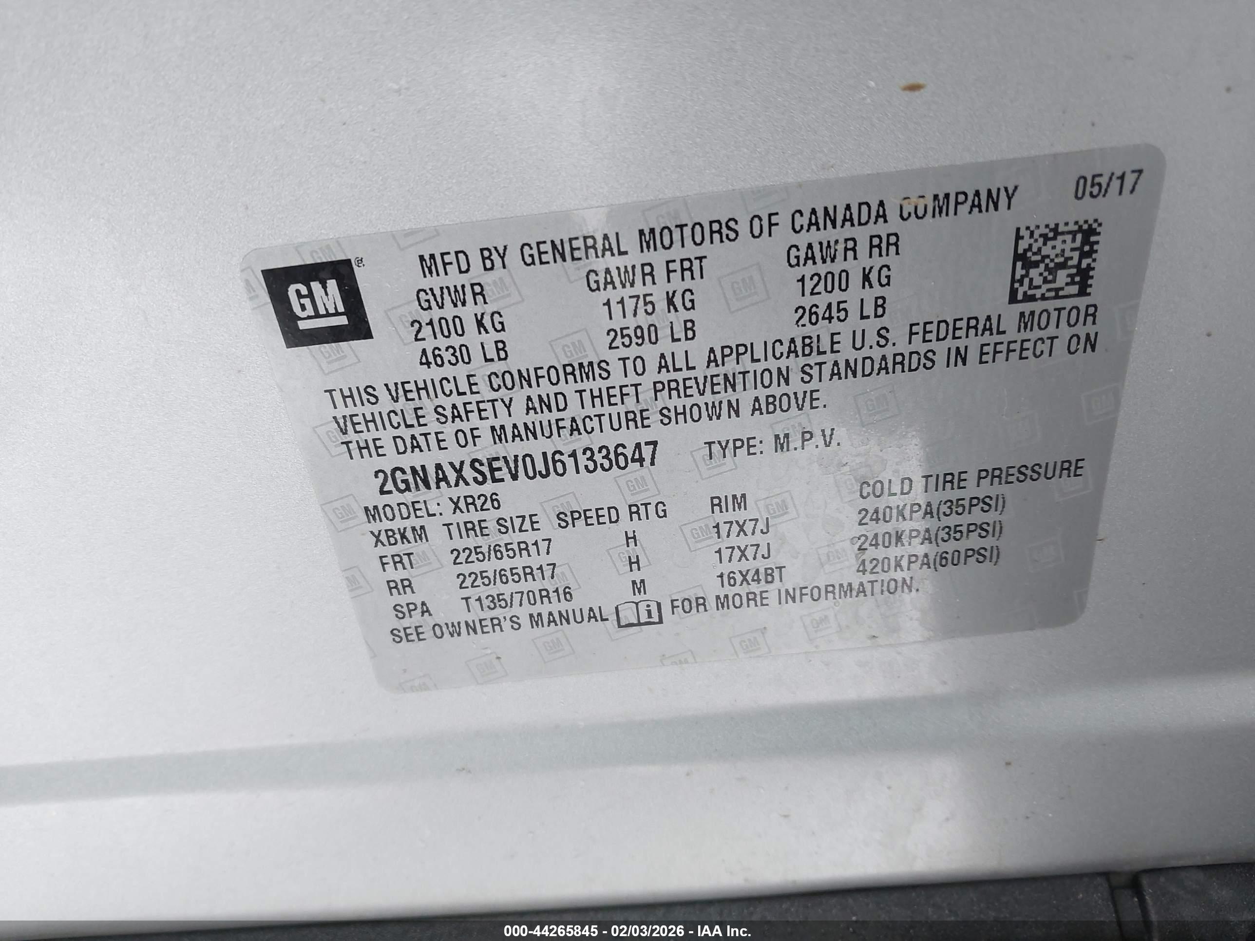 CHEVROLET EQUINOX image 9
