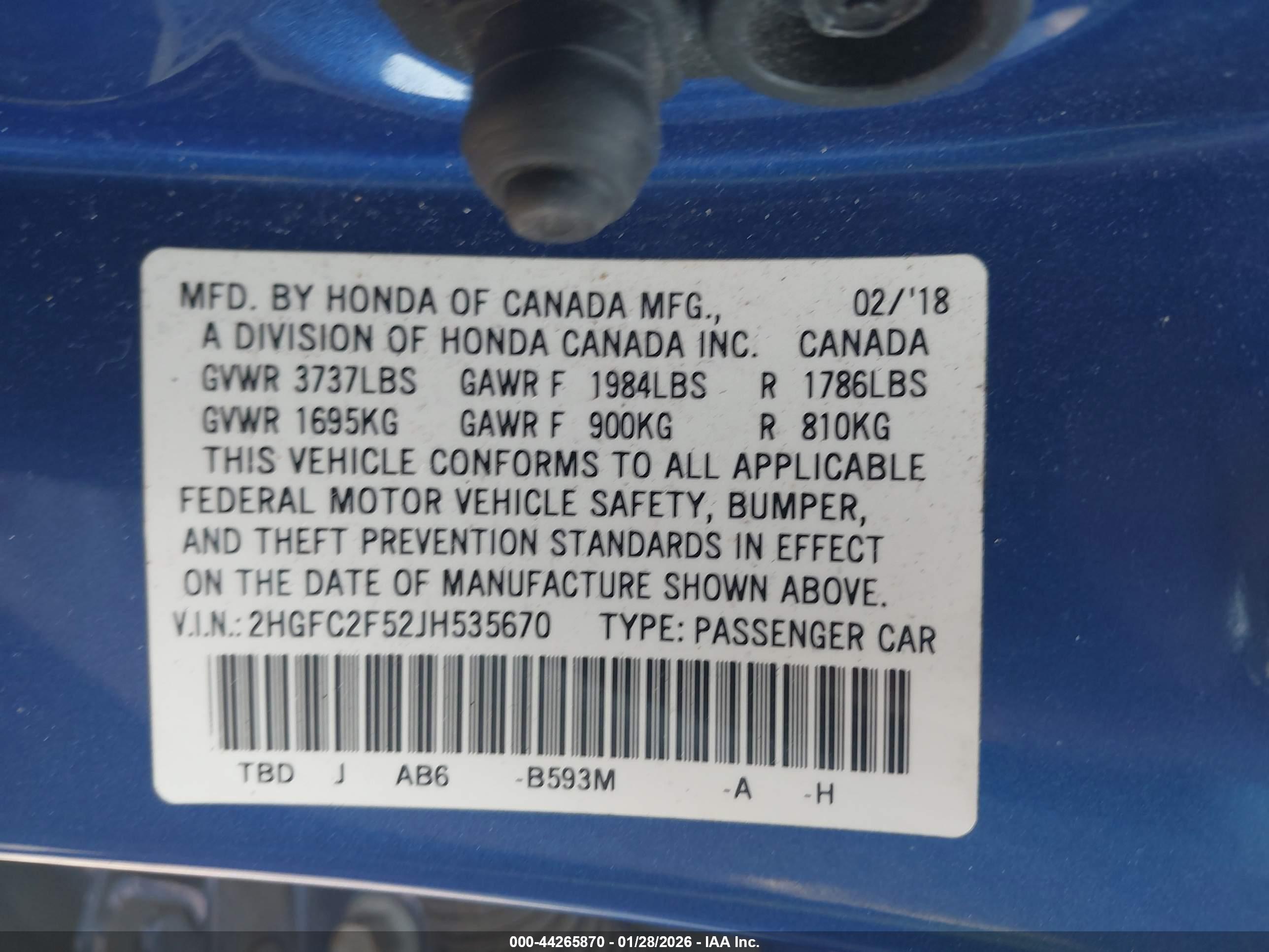 HONDA CIVIC image 9