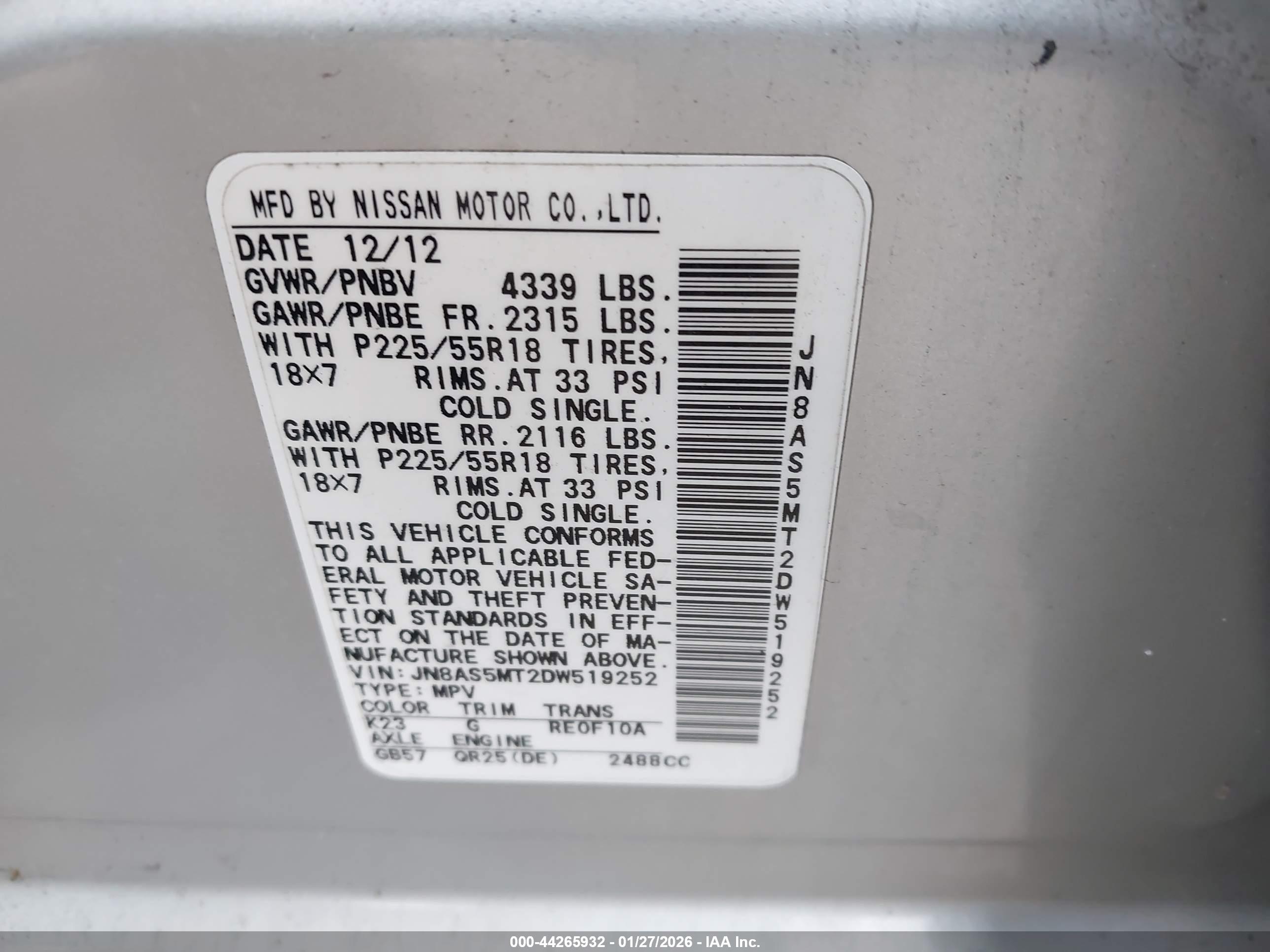 NISSAN ROGUE image 9