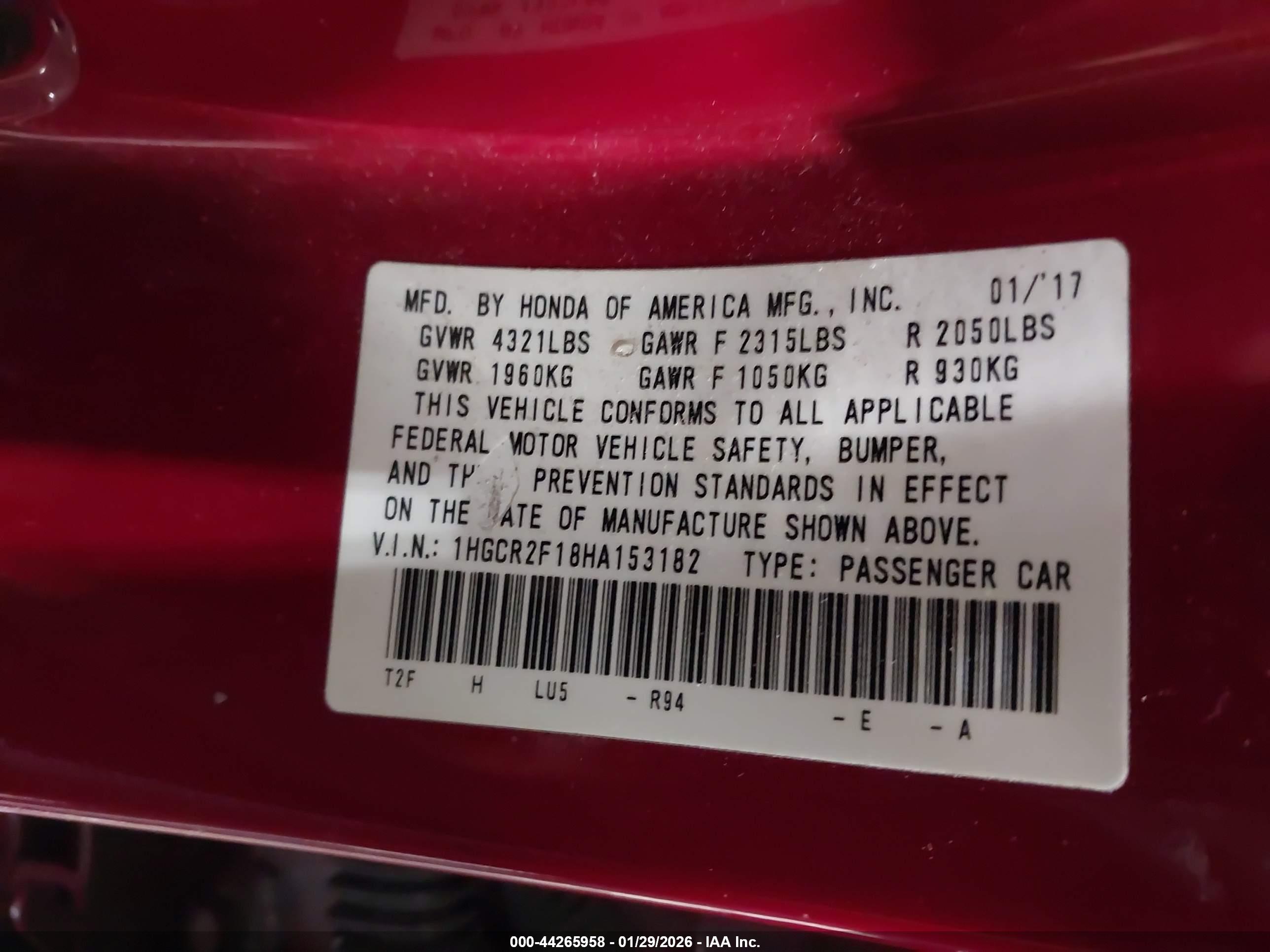 HONDA ACCORD image 9