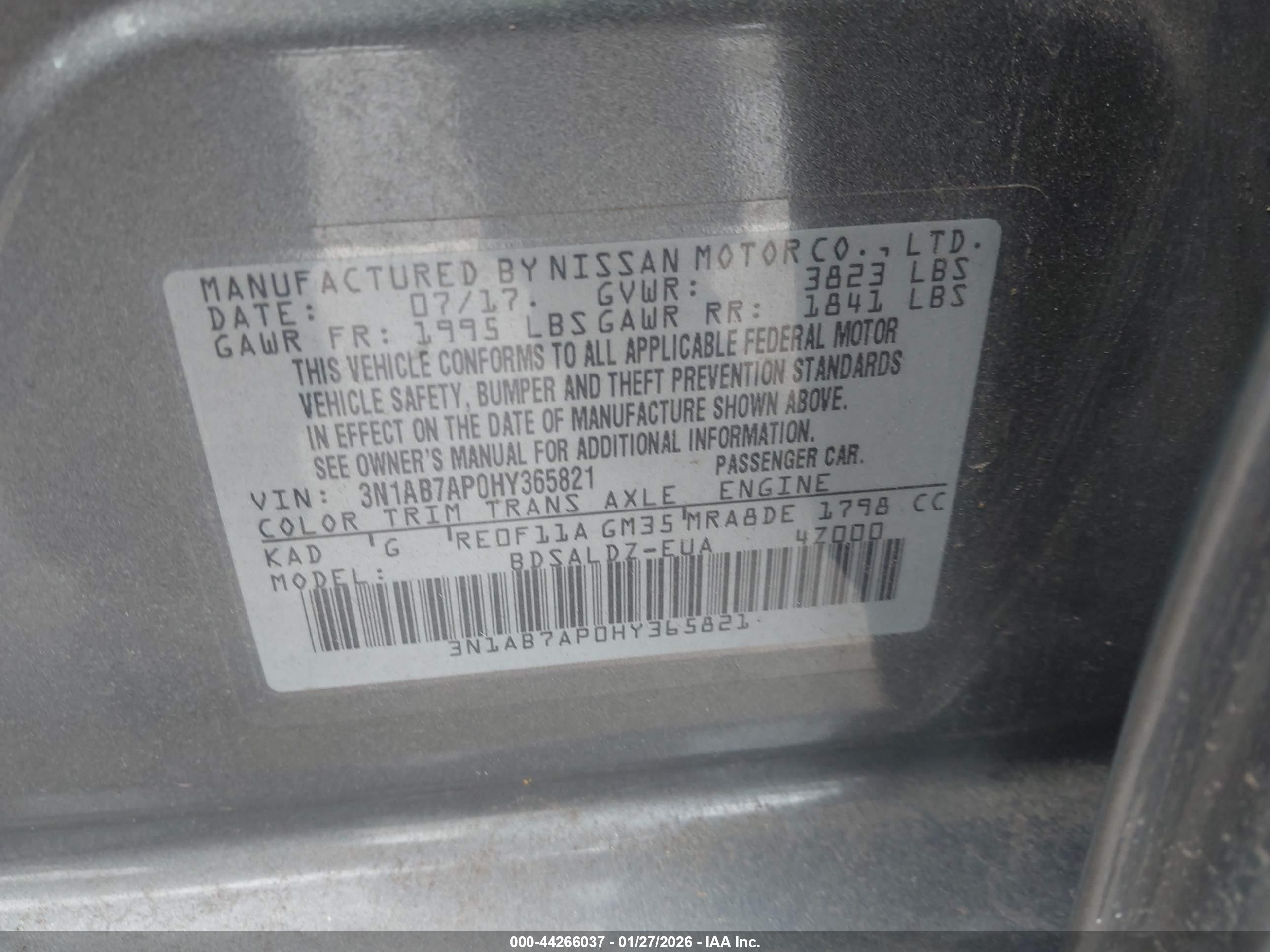 NISSAN SENTRA image 9