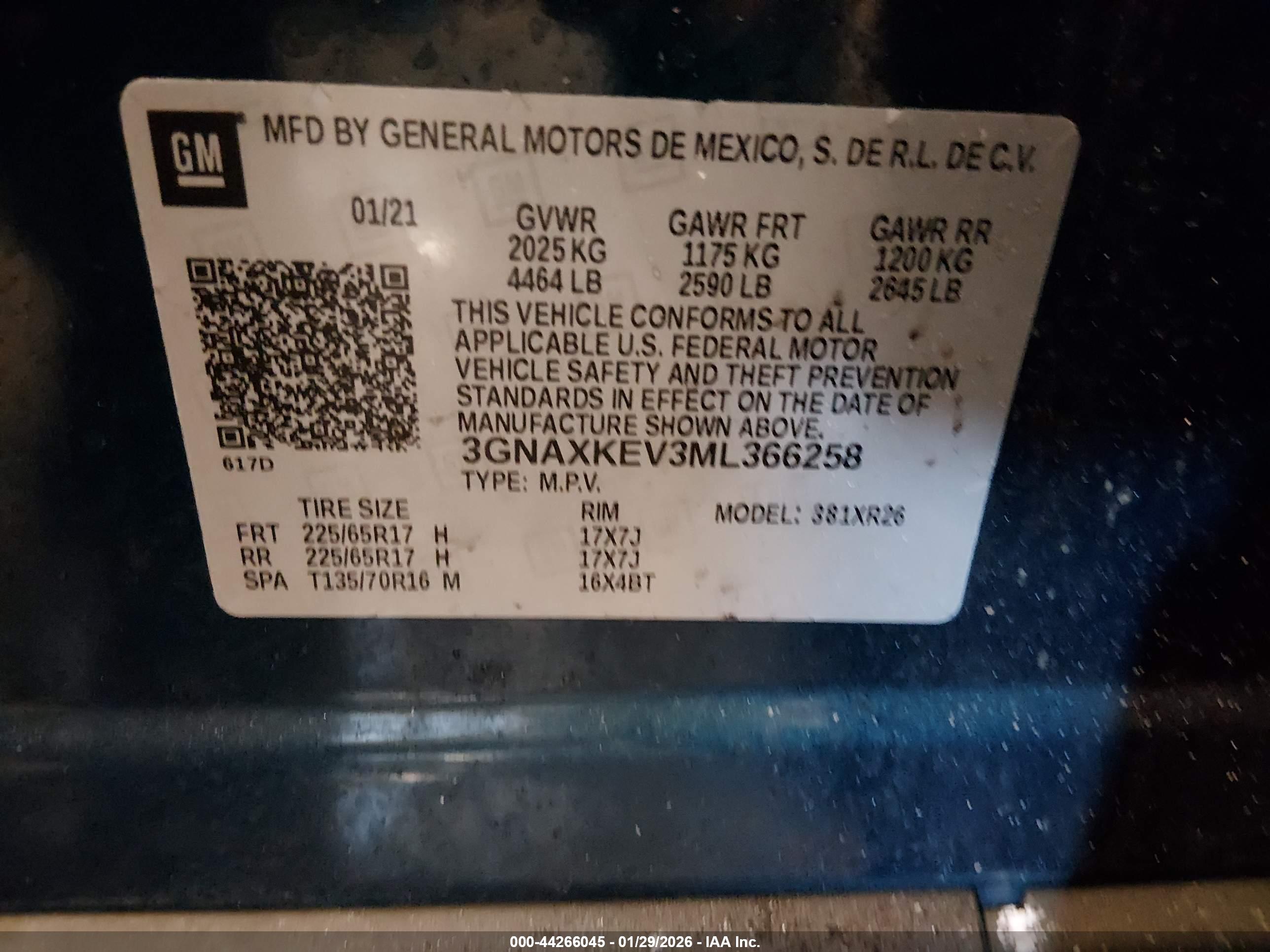 CHEVROLET EQUINOX image 9