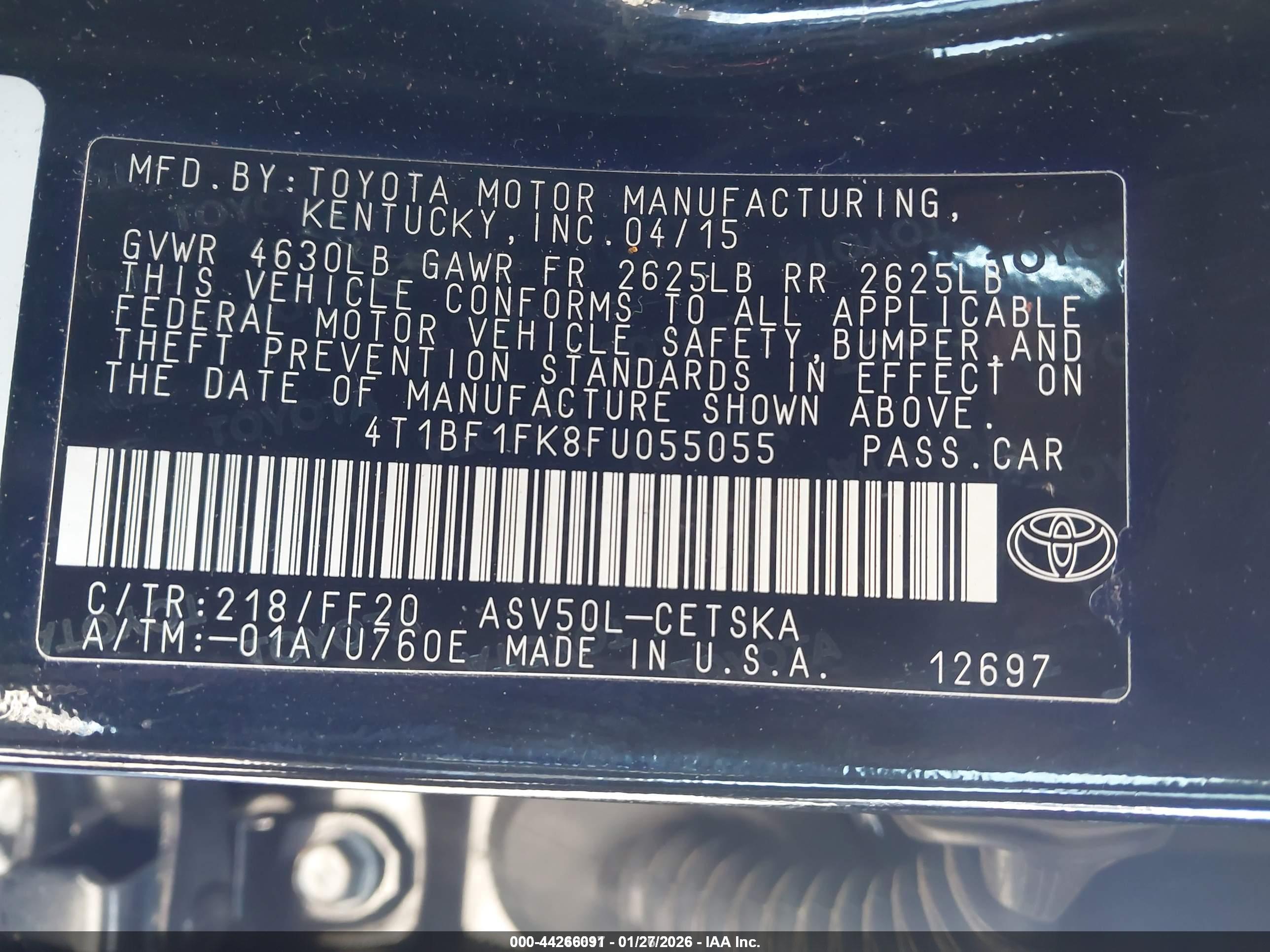 TOYOTA CAMRY image 9