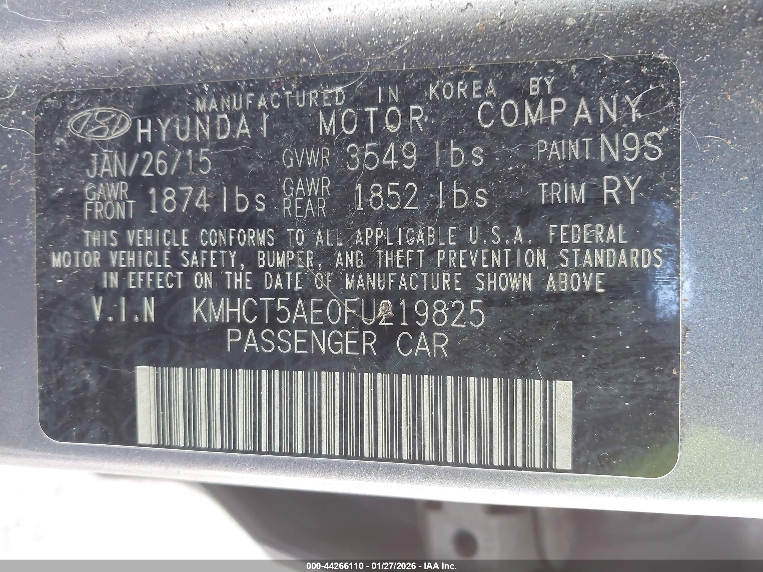 HYUNDAI ACCENT image 9