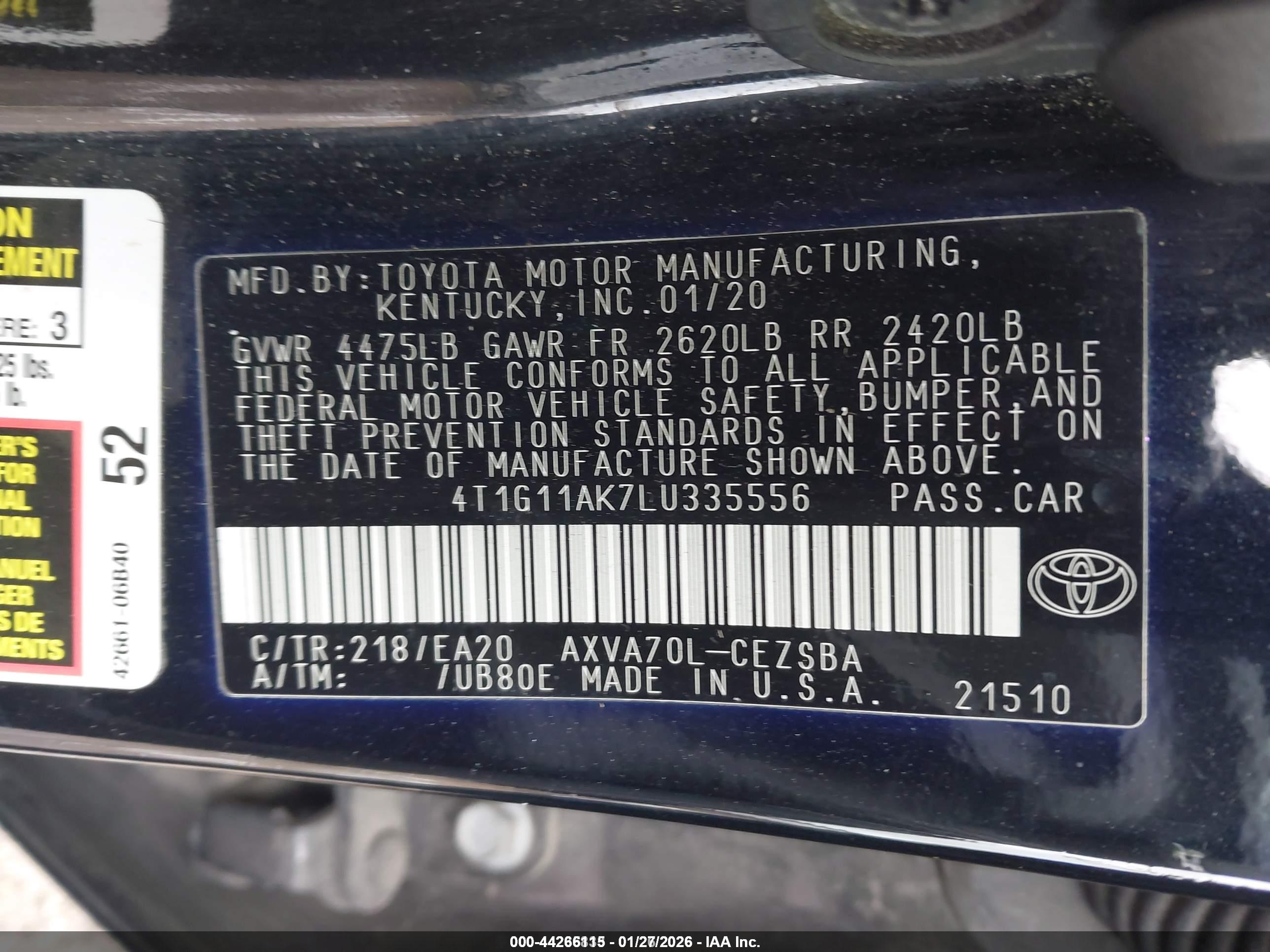 TOYOTA CAMRY image 9
