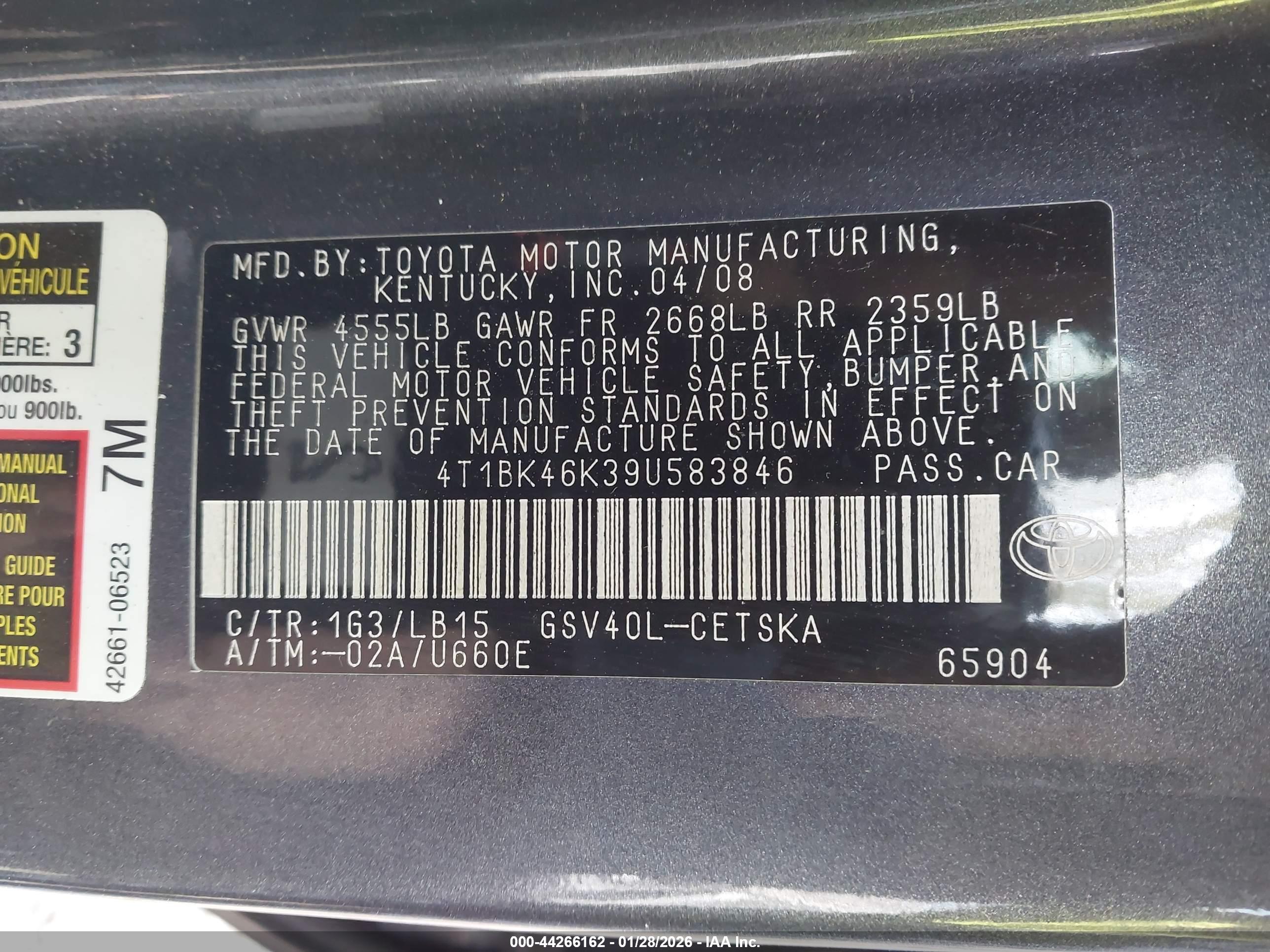 TOYOTA CAMRY image 9