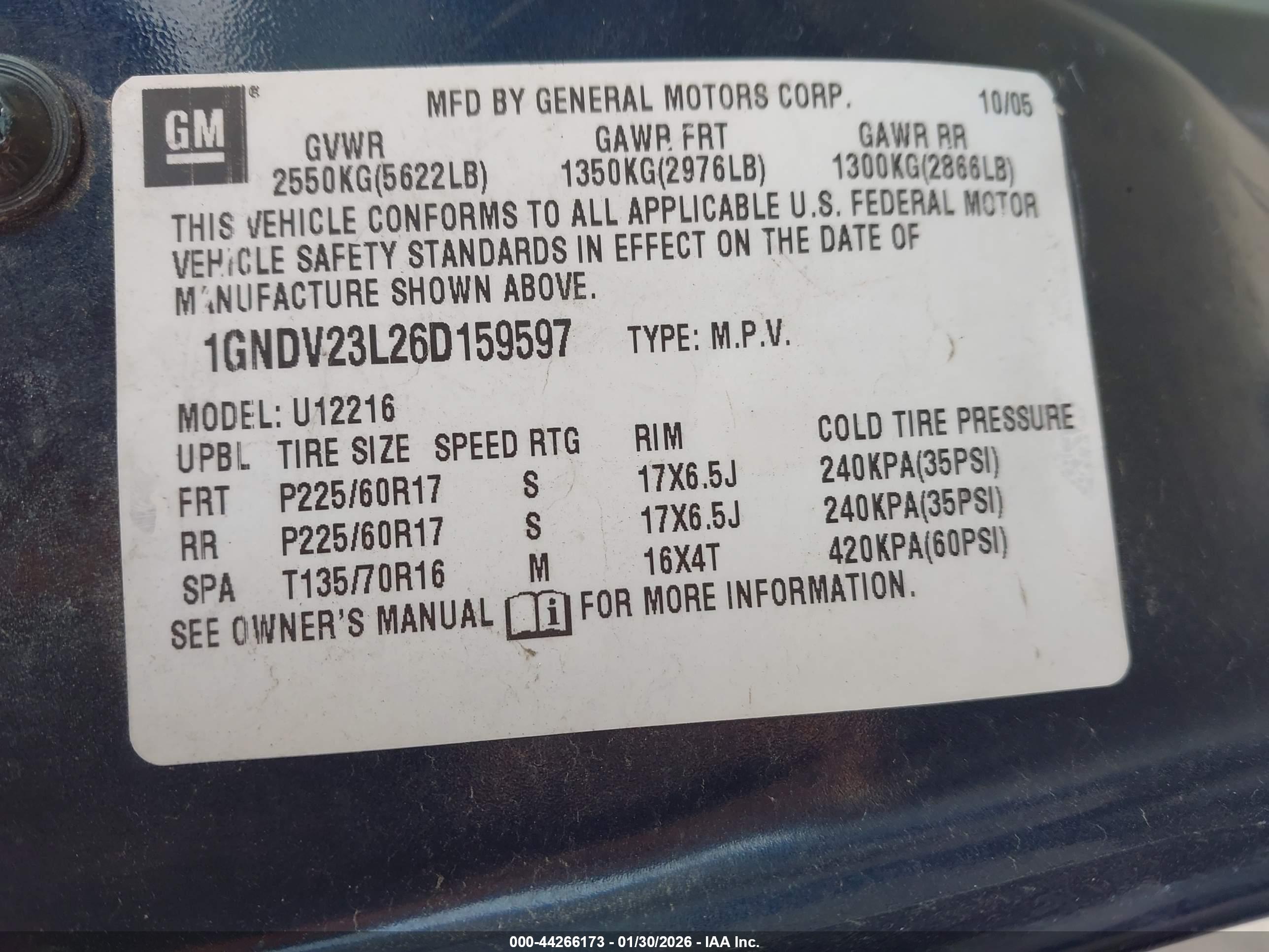 CHEVROLET UPLANDER image 9