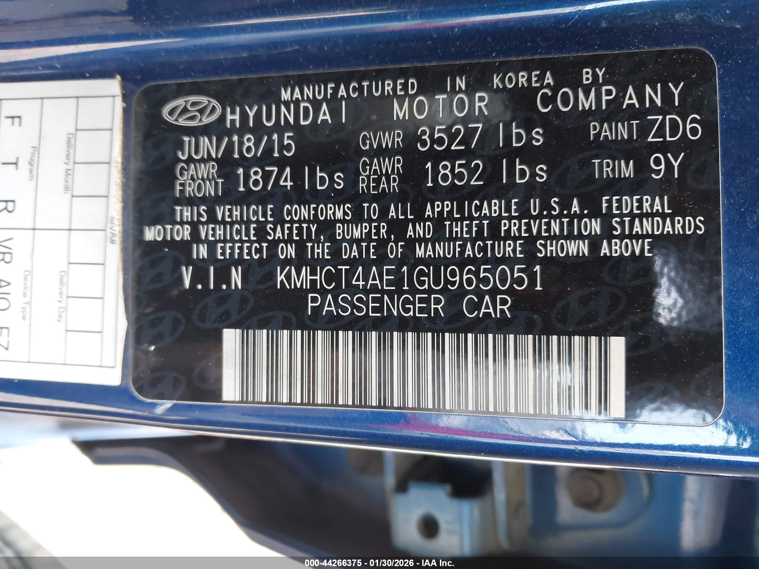 HYUNDAI ACCENT image 9