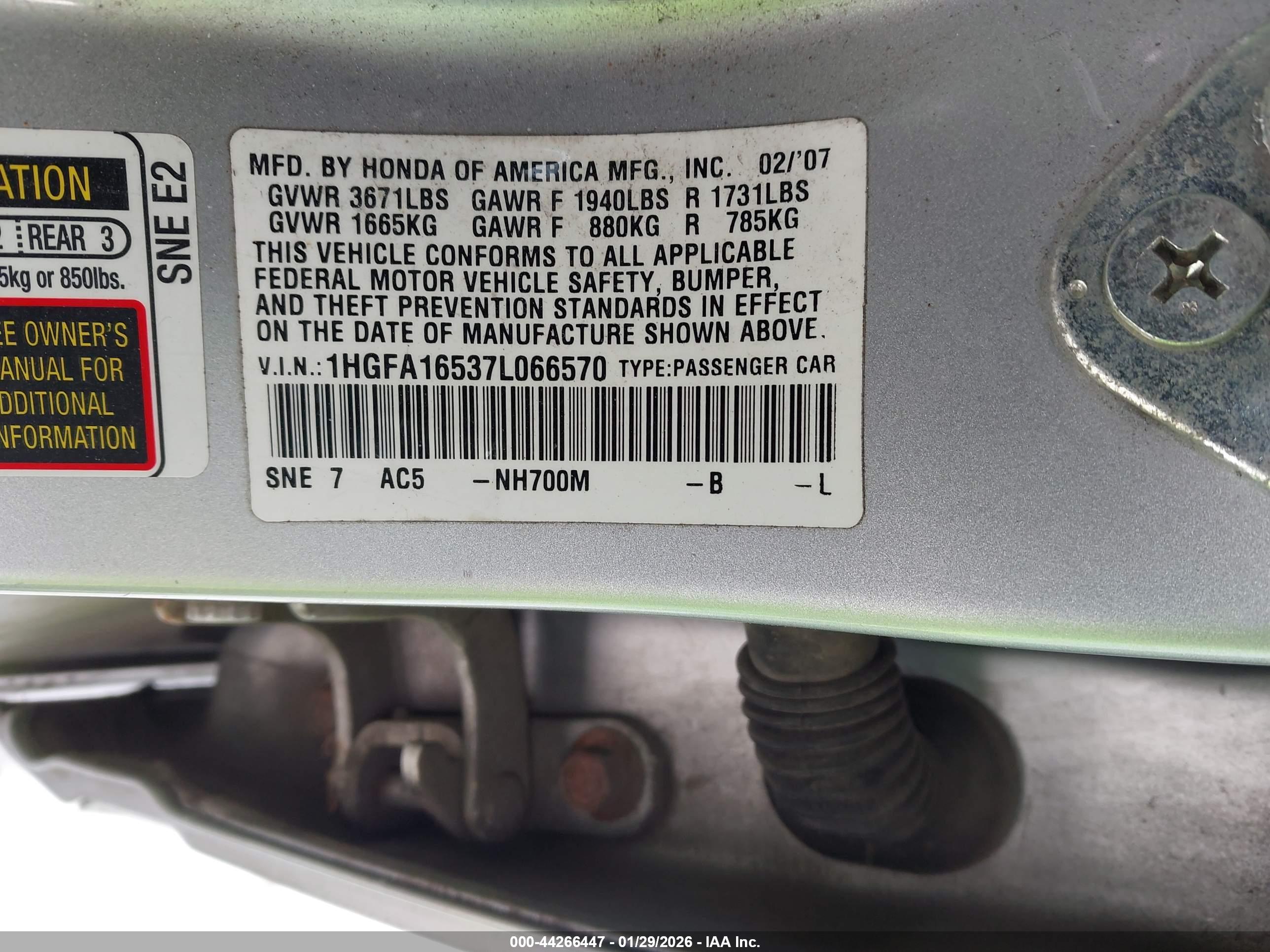 HONDA CIVIC image 9