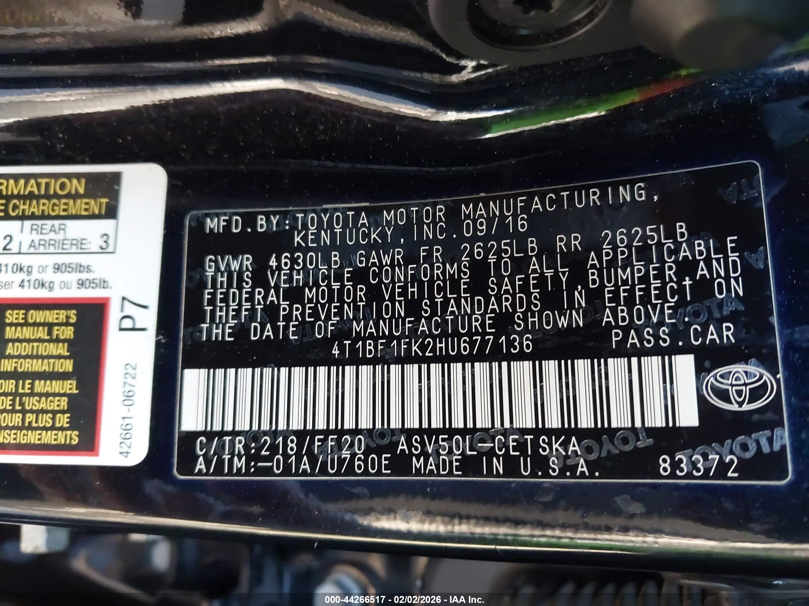 TOYOTA CAMRY image 9