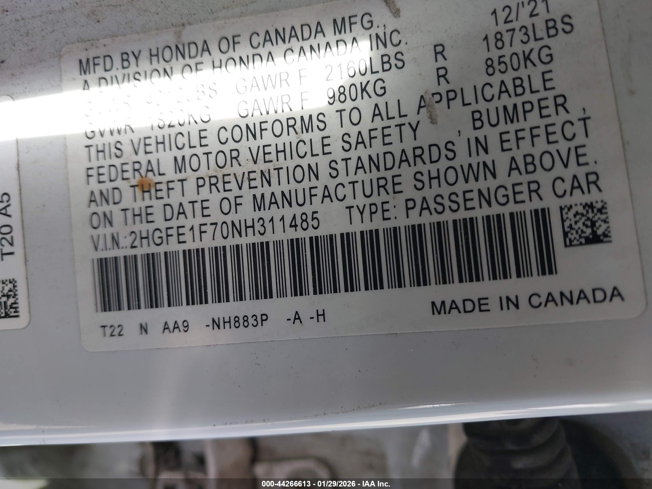 HONDA CIVIC image 9