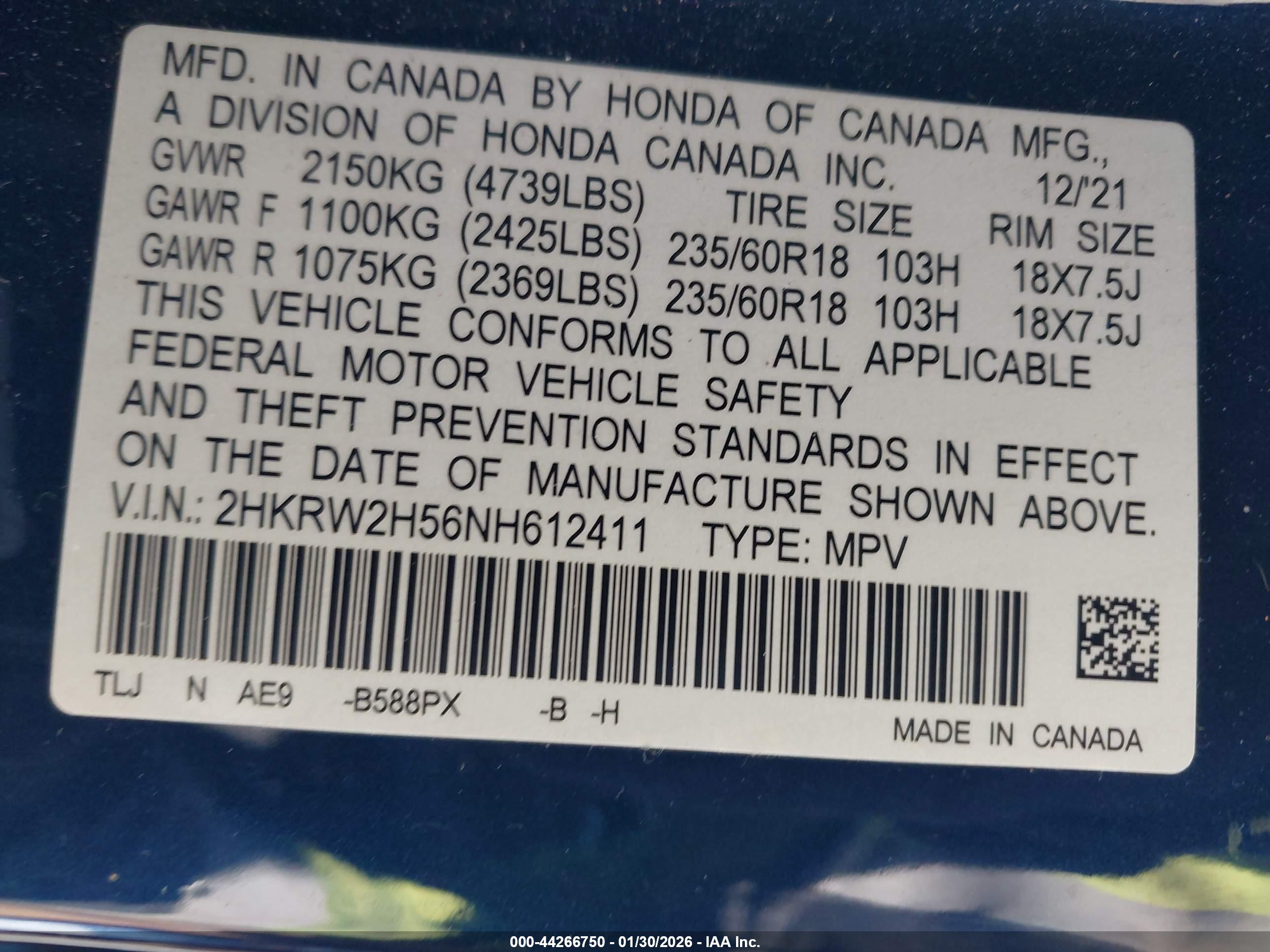 HONDA CR-V image 9