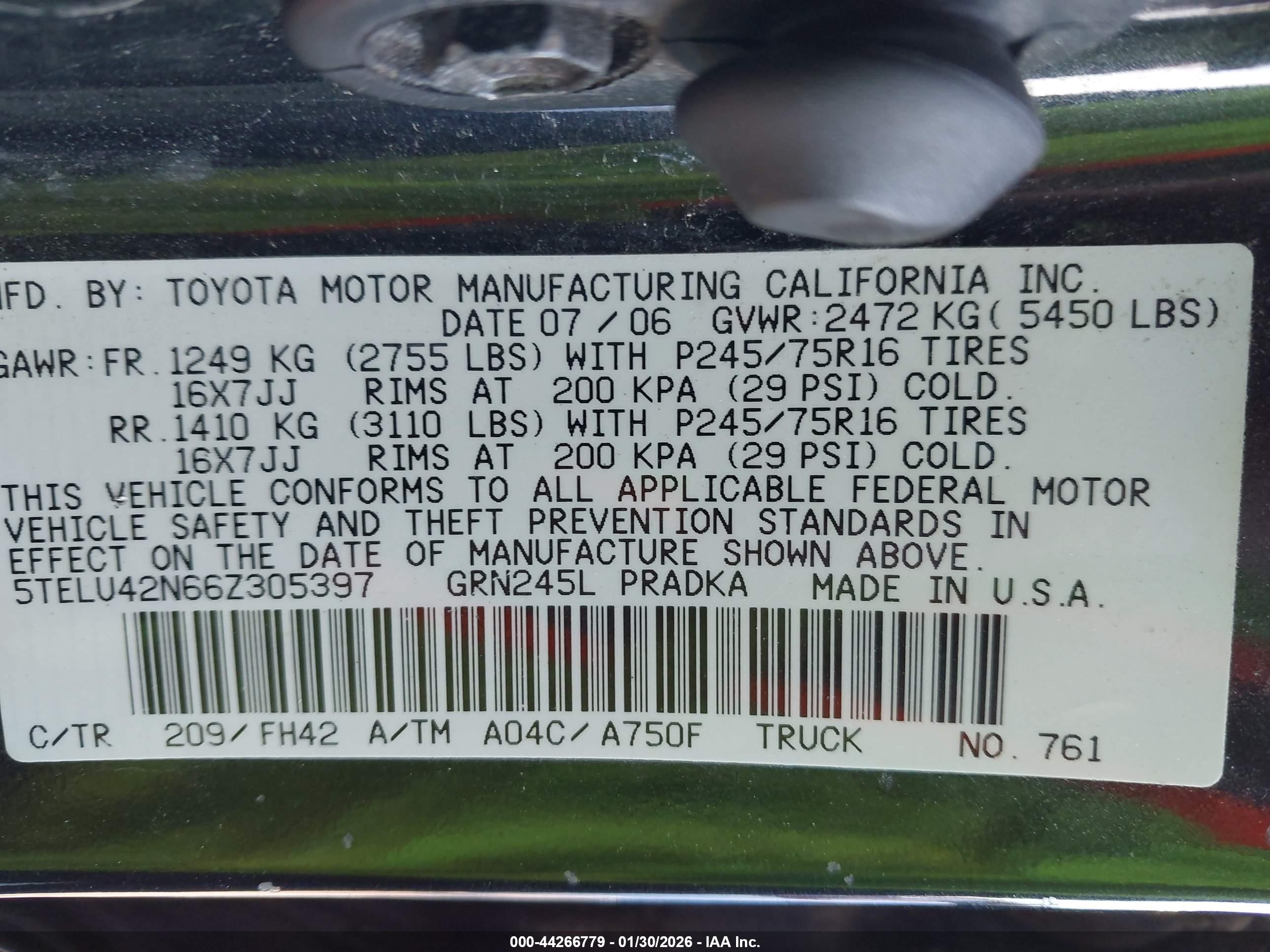 TOYOTA TACOMA image 9