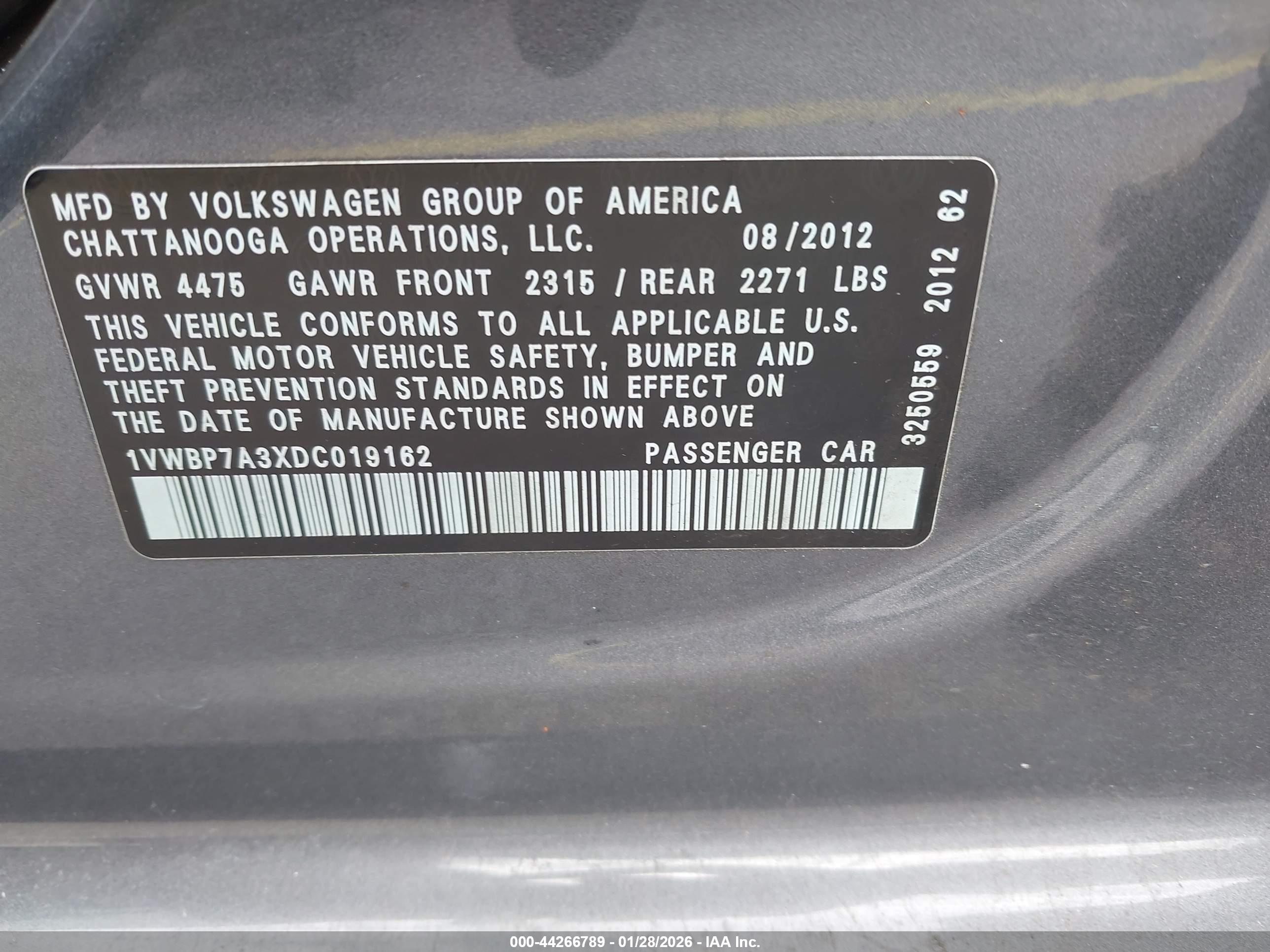 VOLKSWAGEN PASSAT image 9