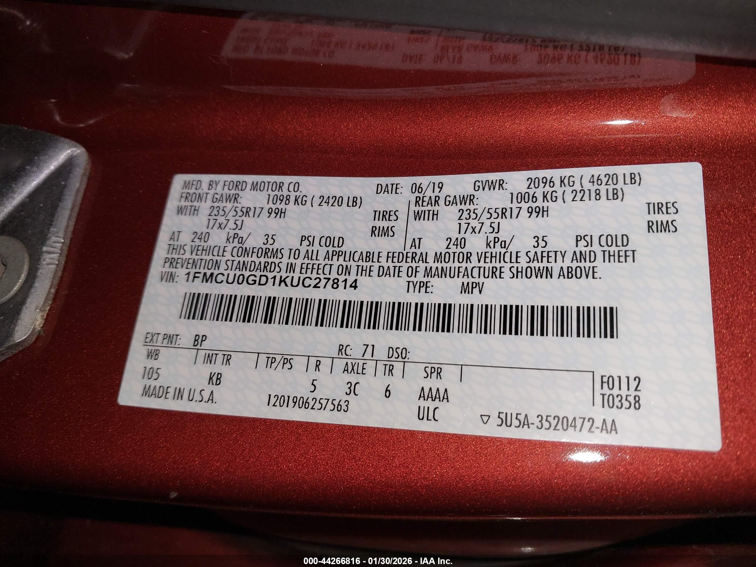 FORD ESCAPE image 9