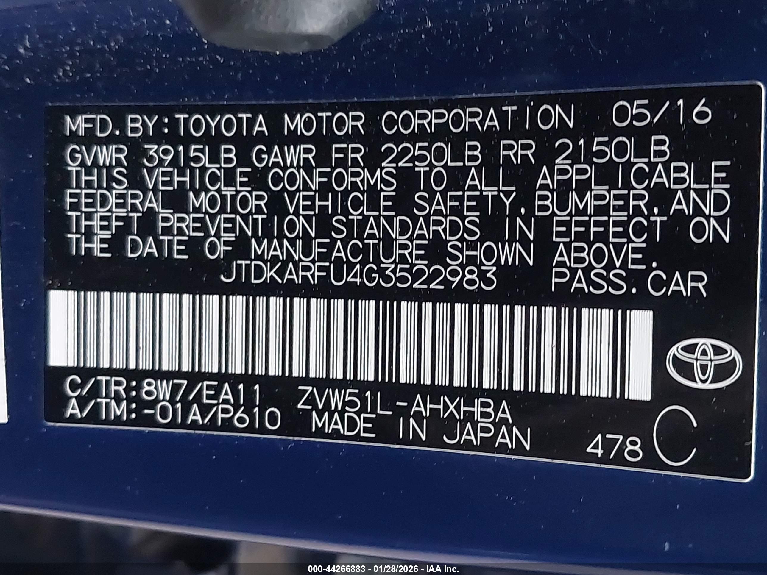 TOYOTA PRIUS image 9