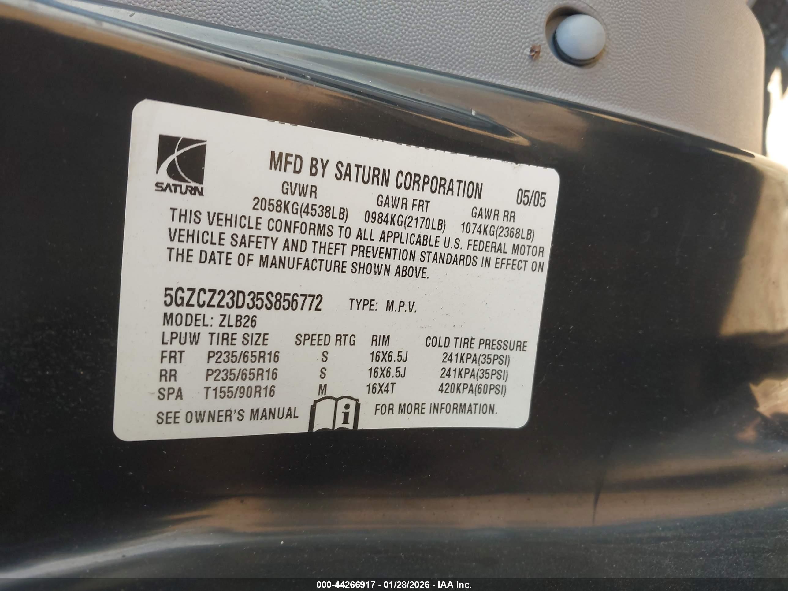 SATURN VUE image 9