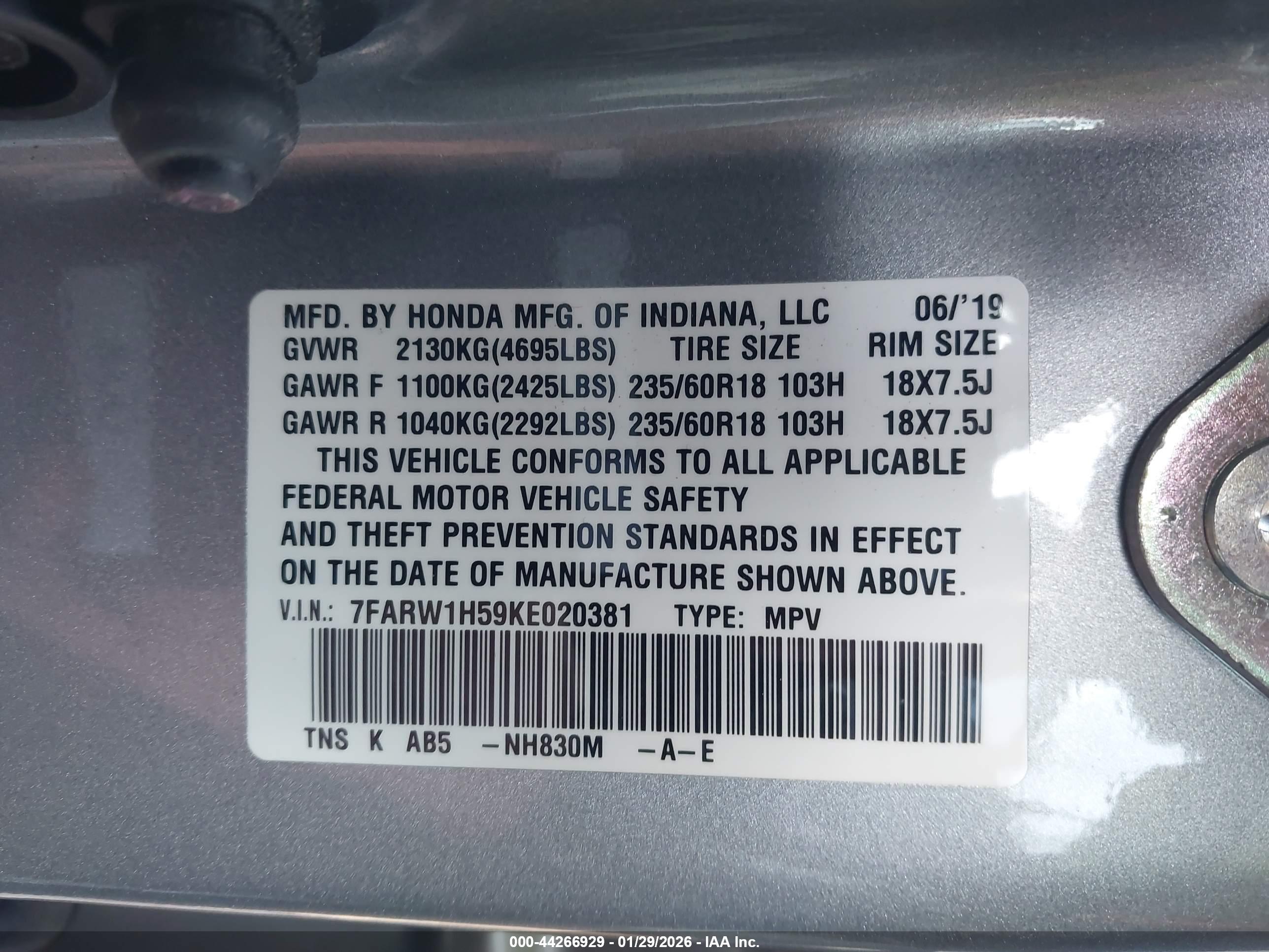 HONDA CR-V image 9