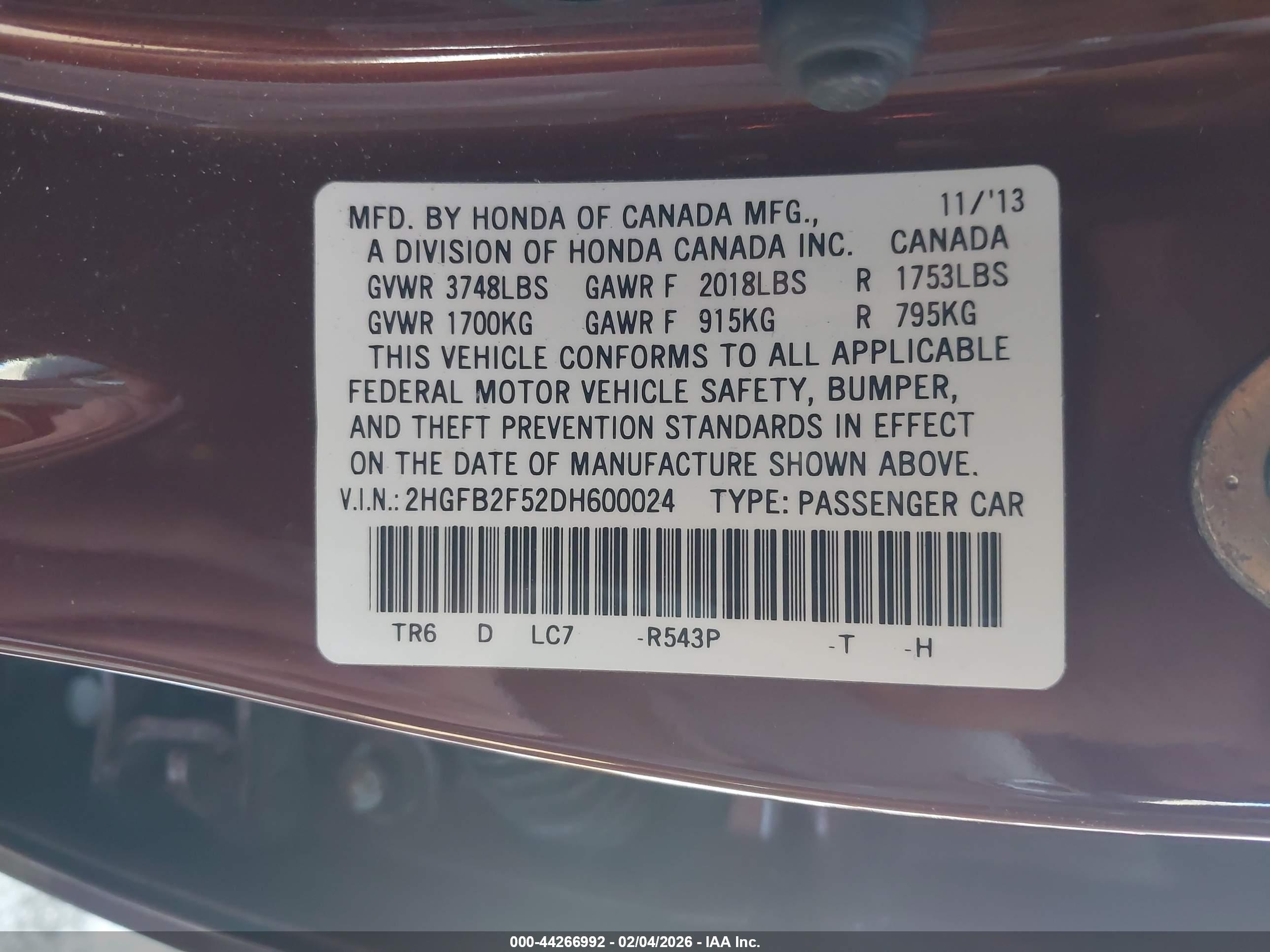 HONDA CIVIC image 9