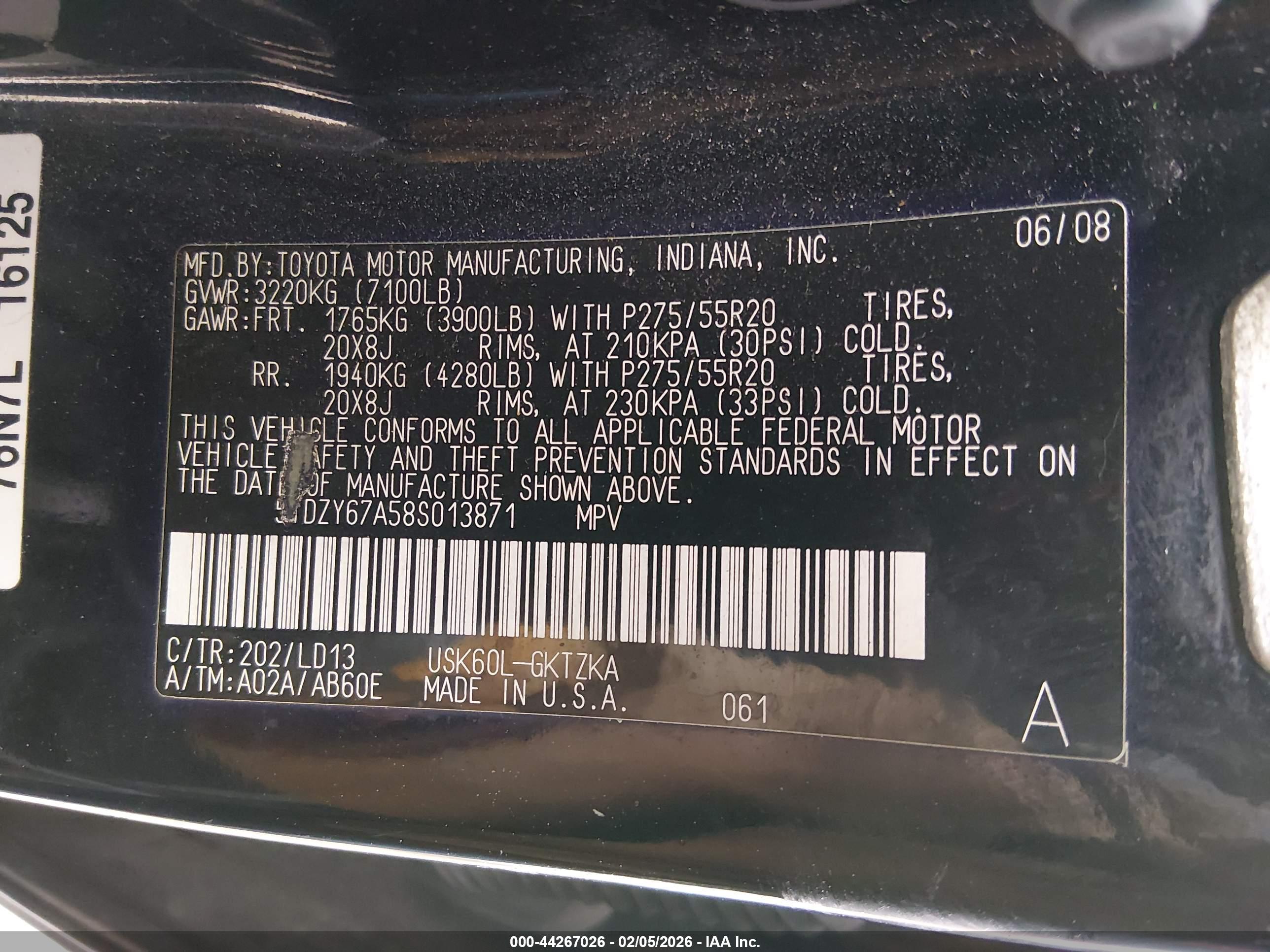 TOYOTA SEQUOIA image 9