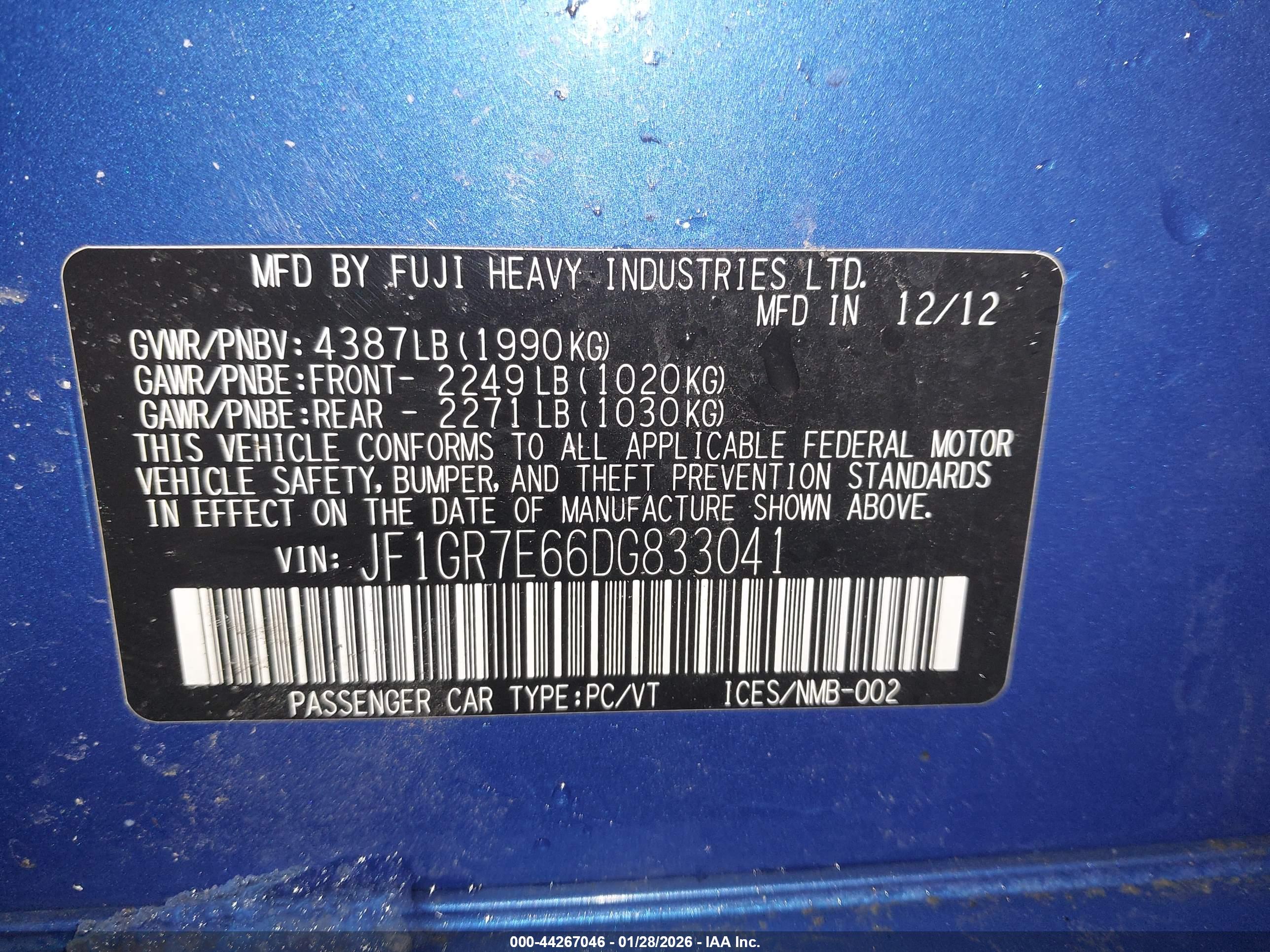 SUBARU IMPREZA image 9