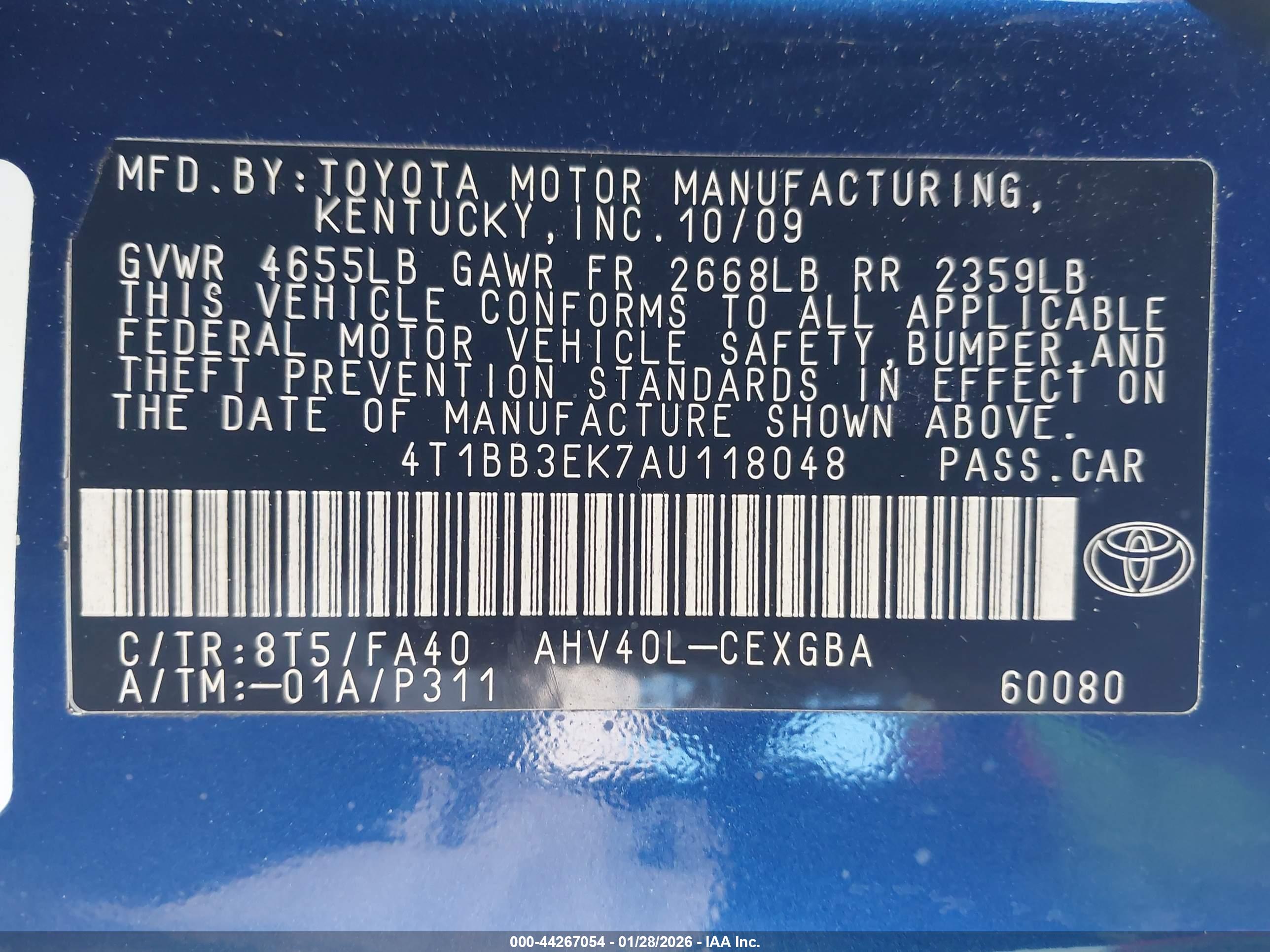 TOYOTA CAMRY image 9