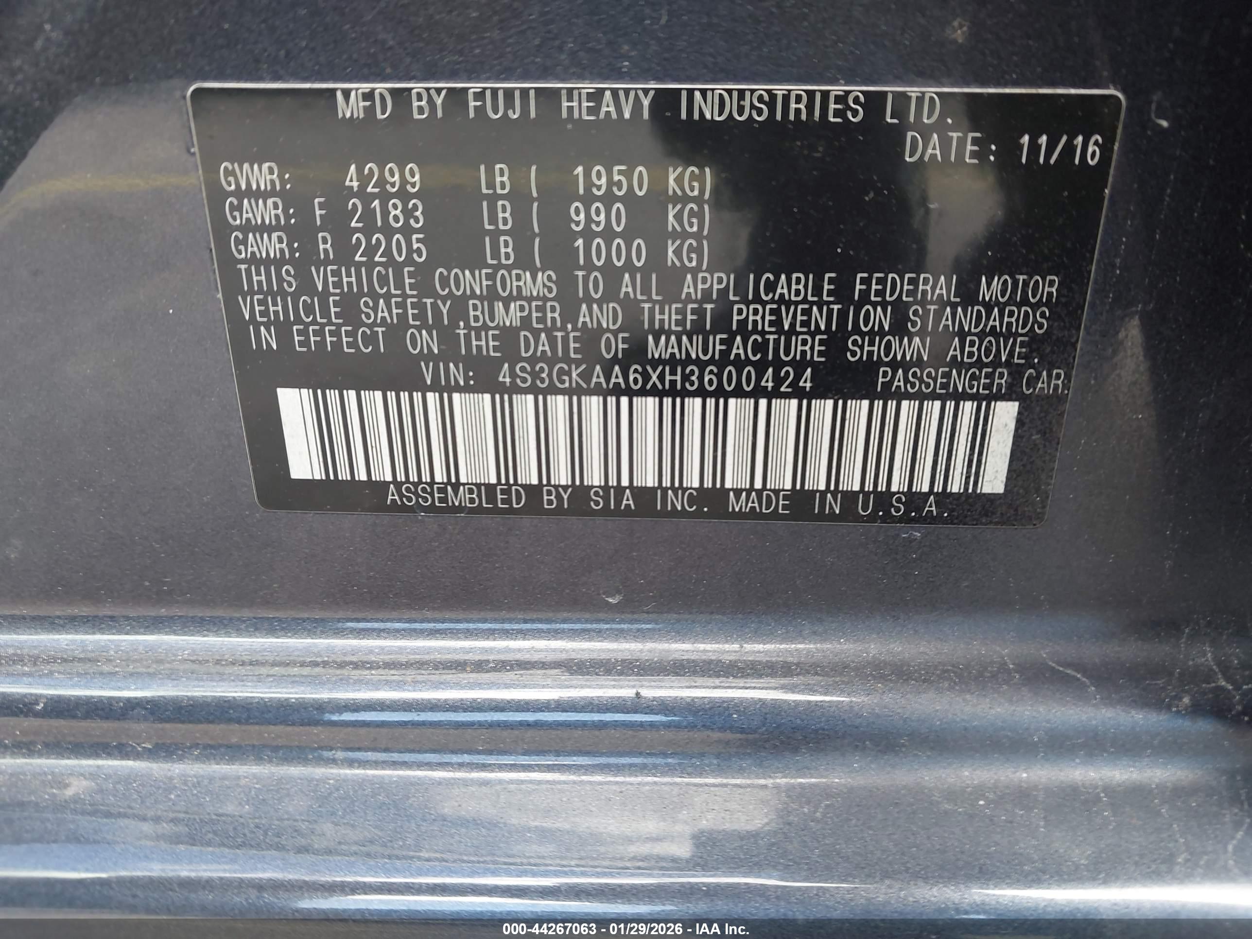 SUBARU IMPREZA image 9