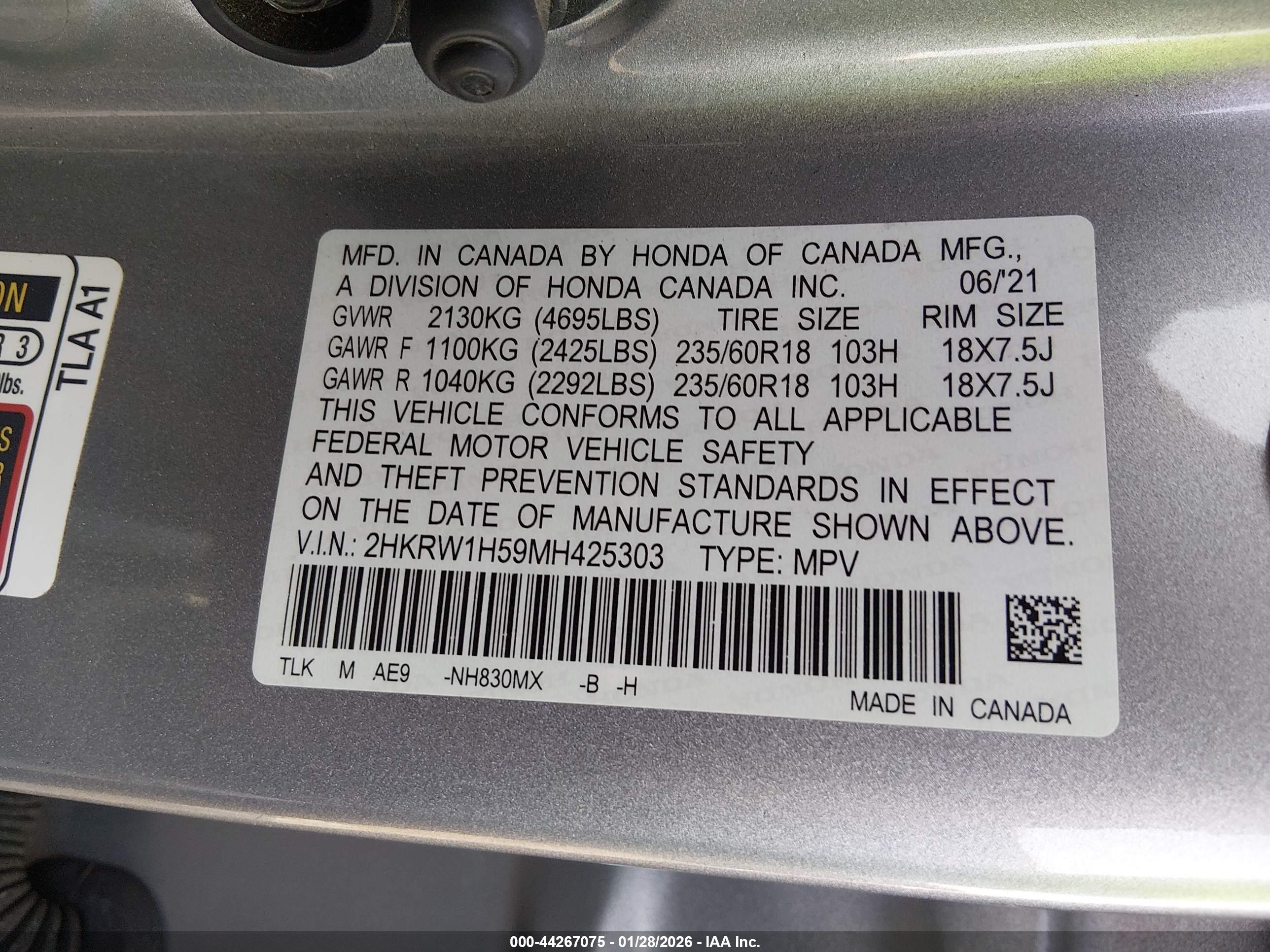 HONDA CR-V image 9