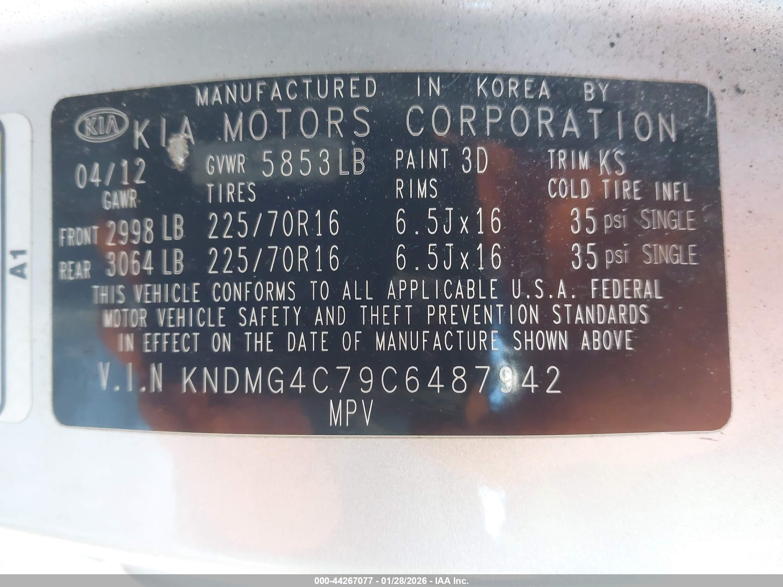 KIA SEDONA image 9