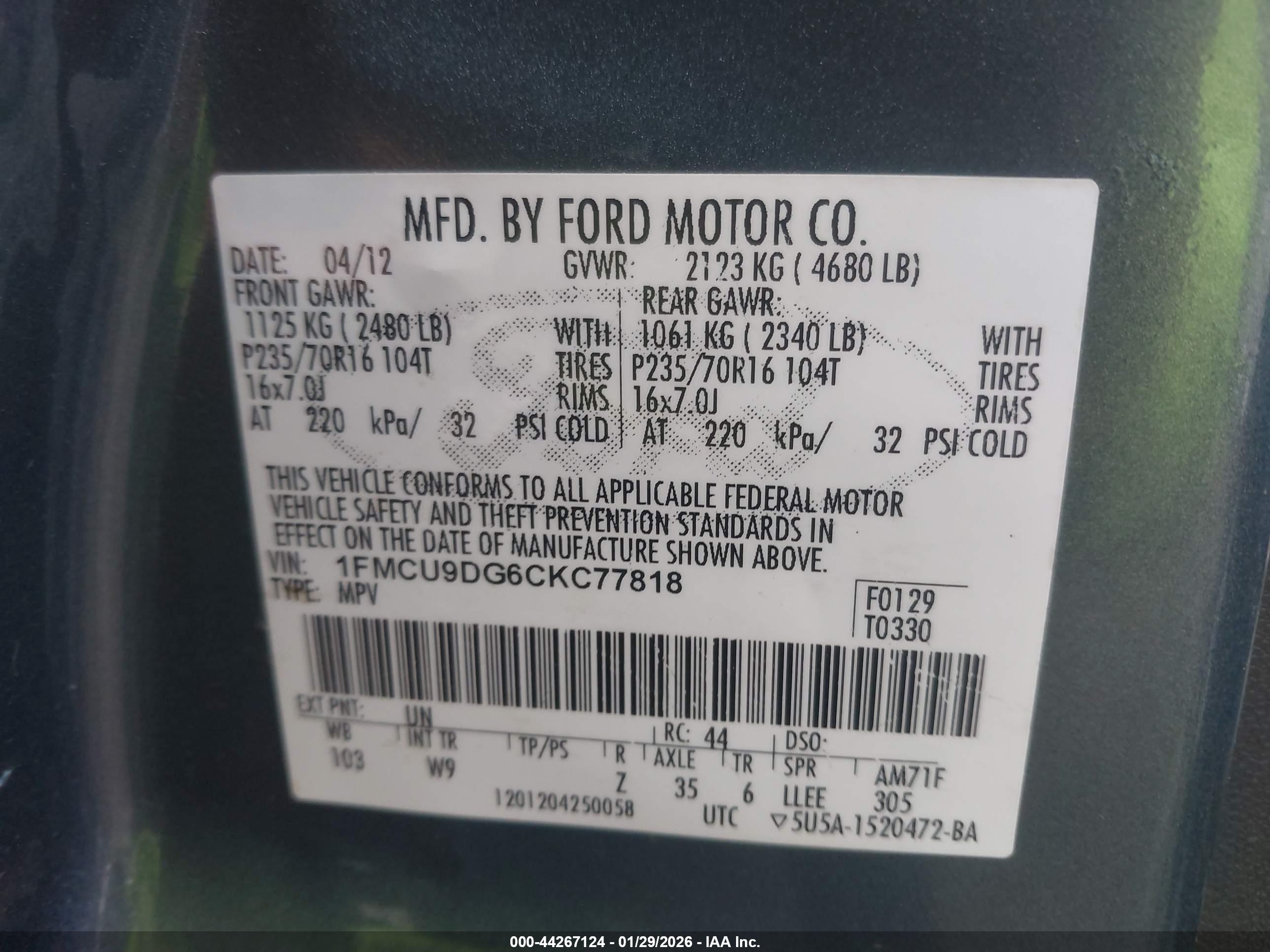 FORD ESCAPE image 9