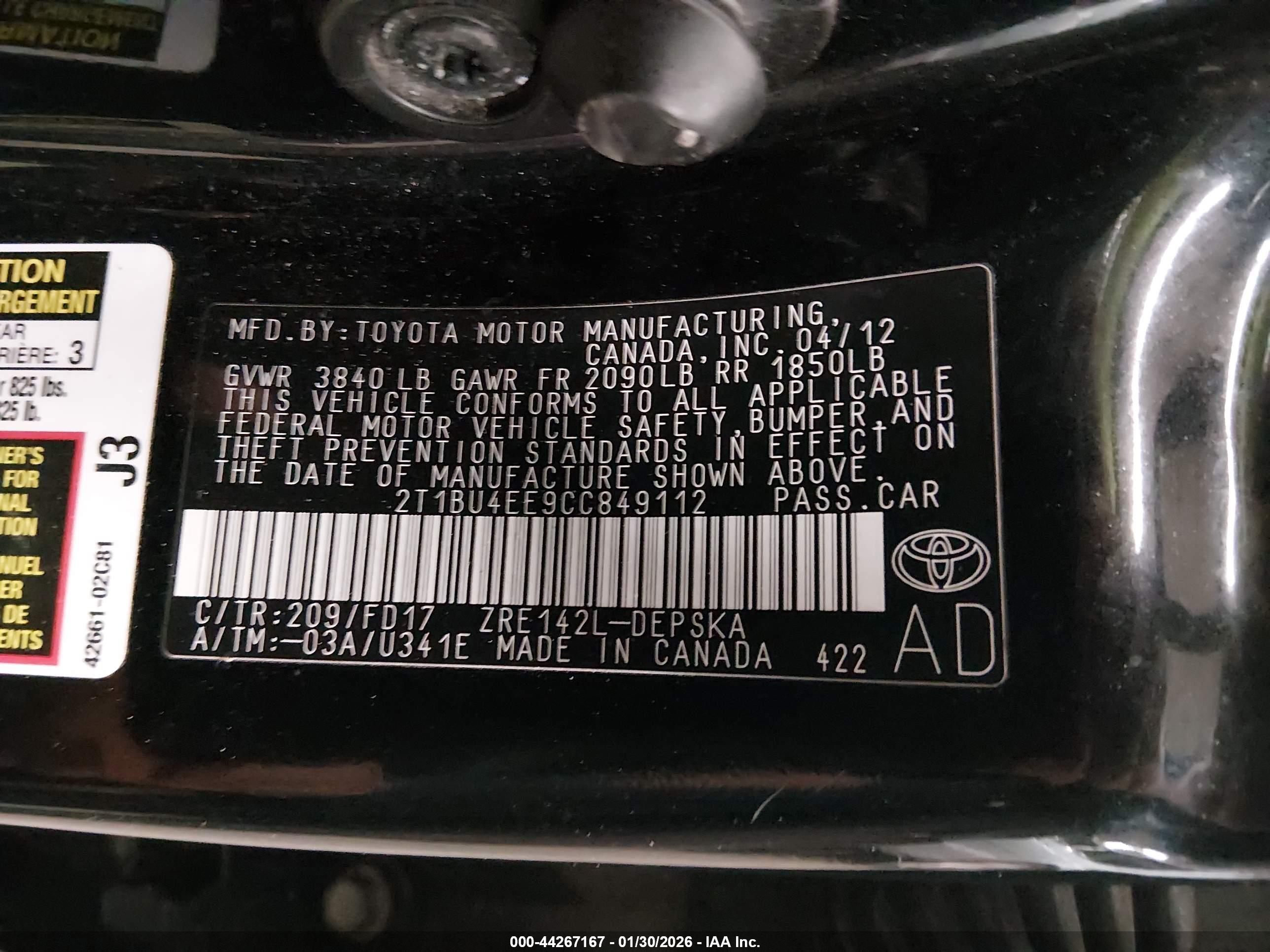 TOYOTA COROLLA image 9