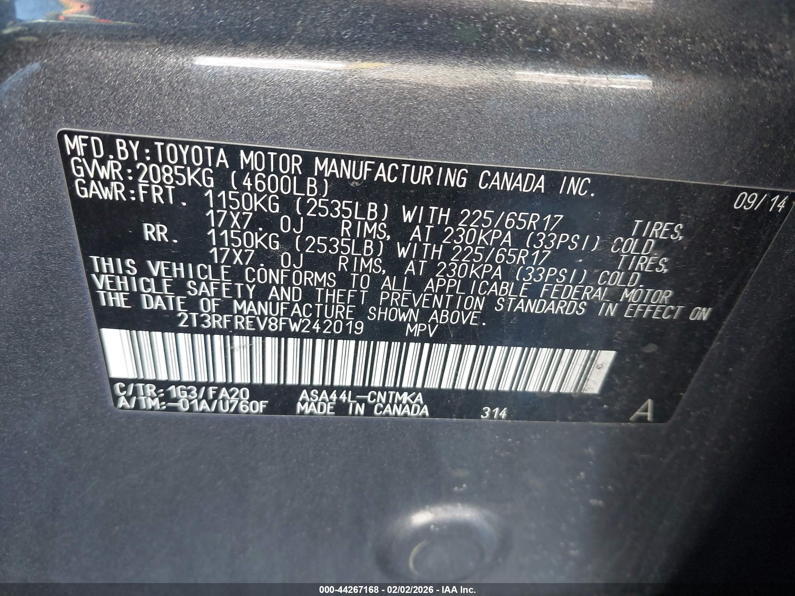 TOYOTA RAV4 image 9