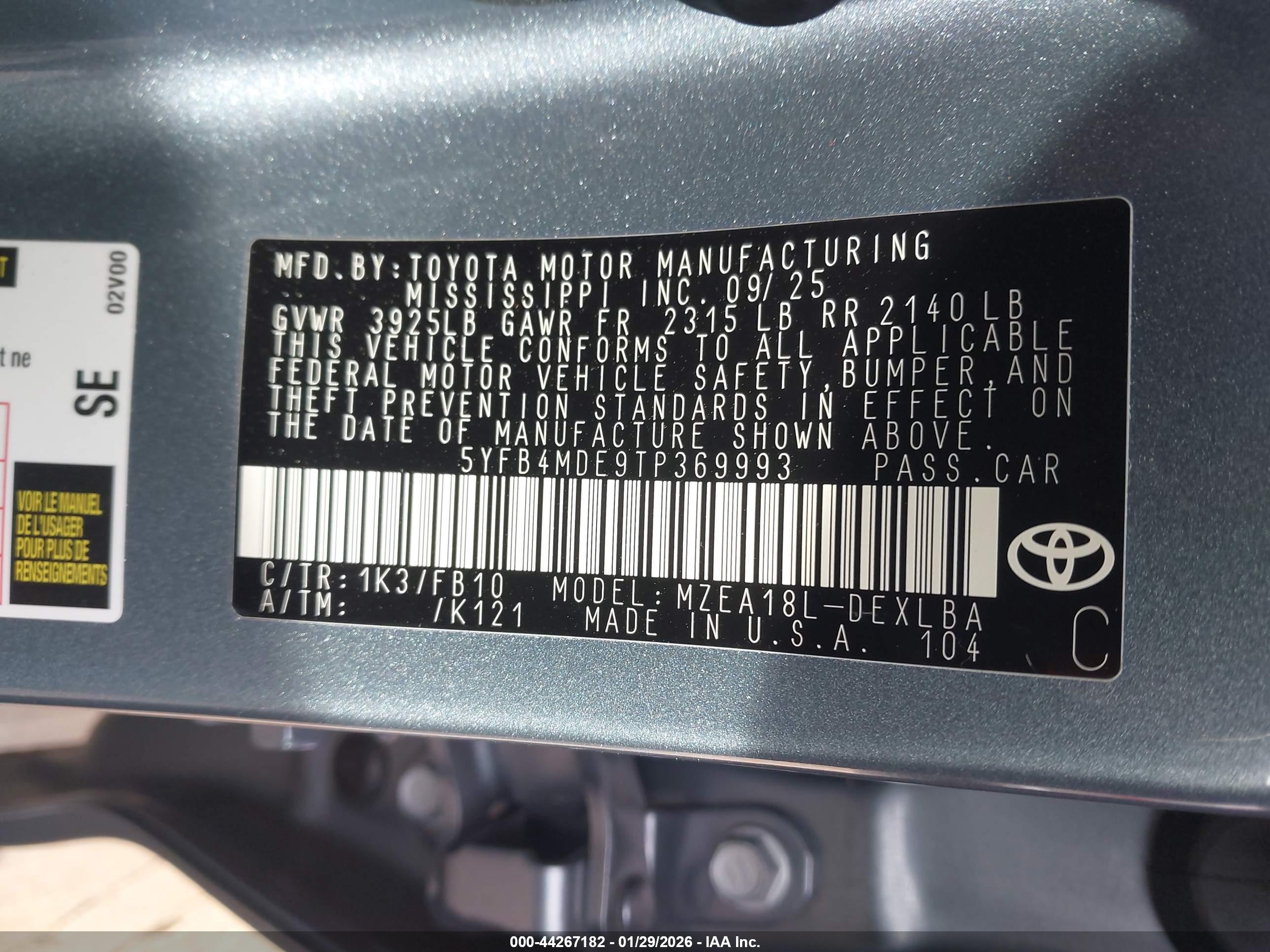 TOYOTA COROLLA image 9