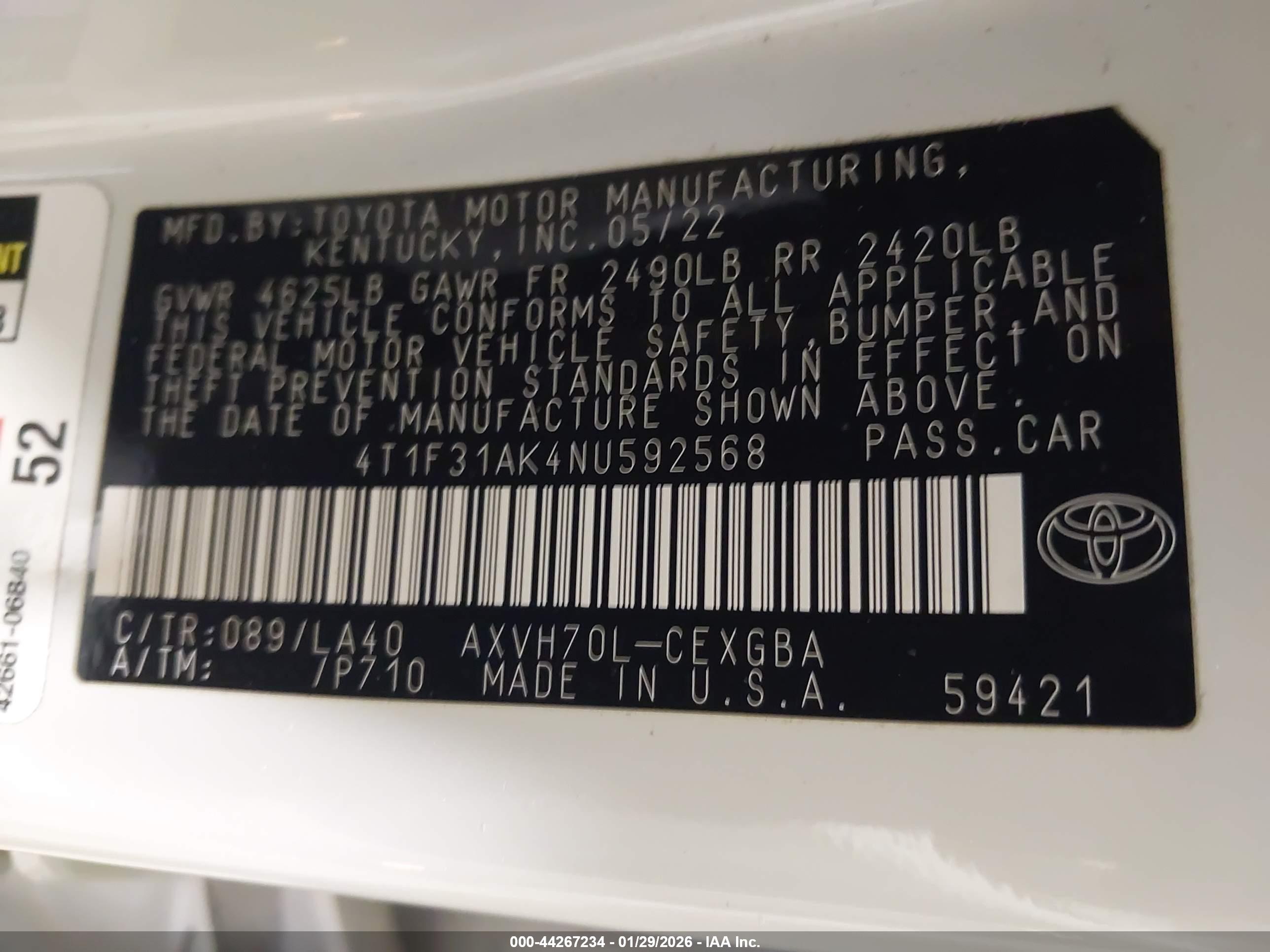 TOYOTA CAMRY image 9