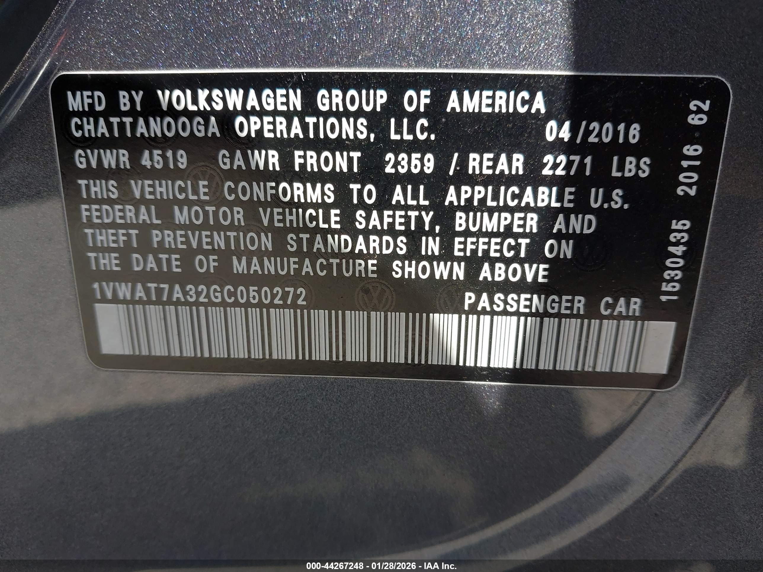 VOLKSWAGEN PASSAT image 9