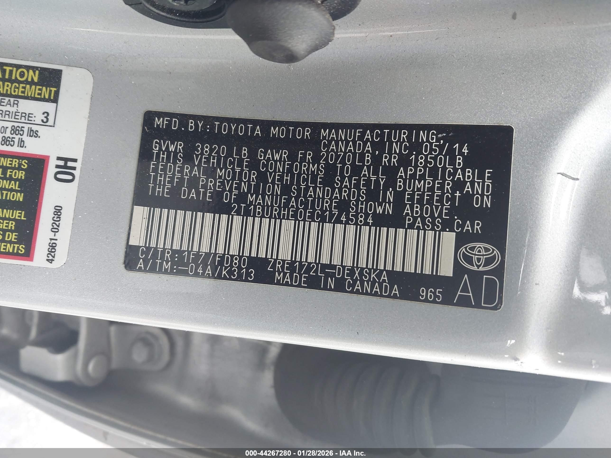 TOYOTA COROLLA image 9