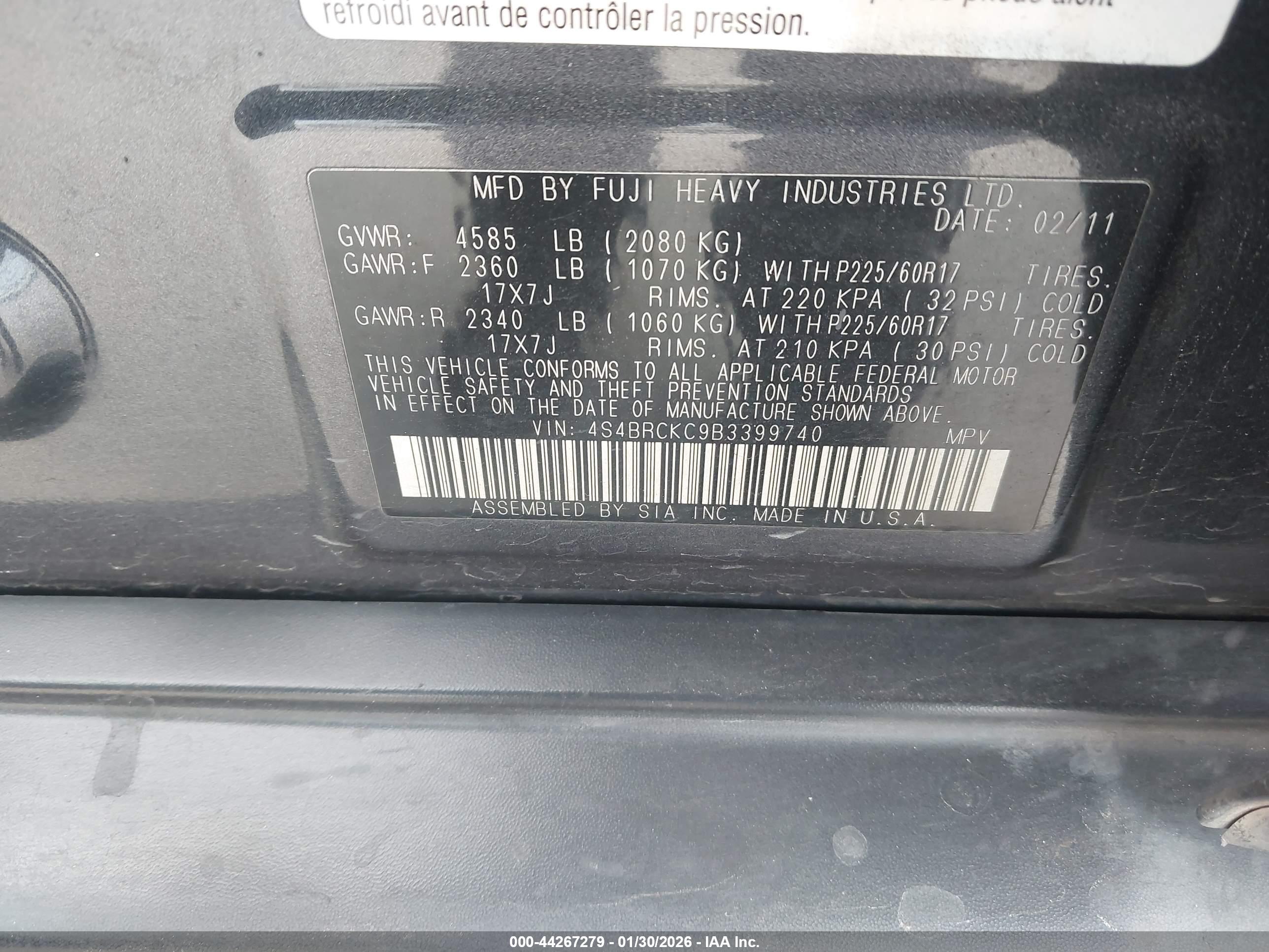 SUBARU OUTBACK image 9