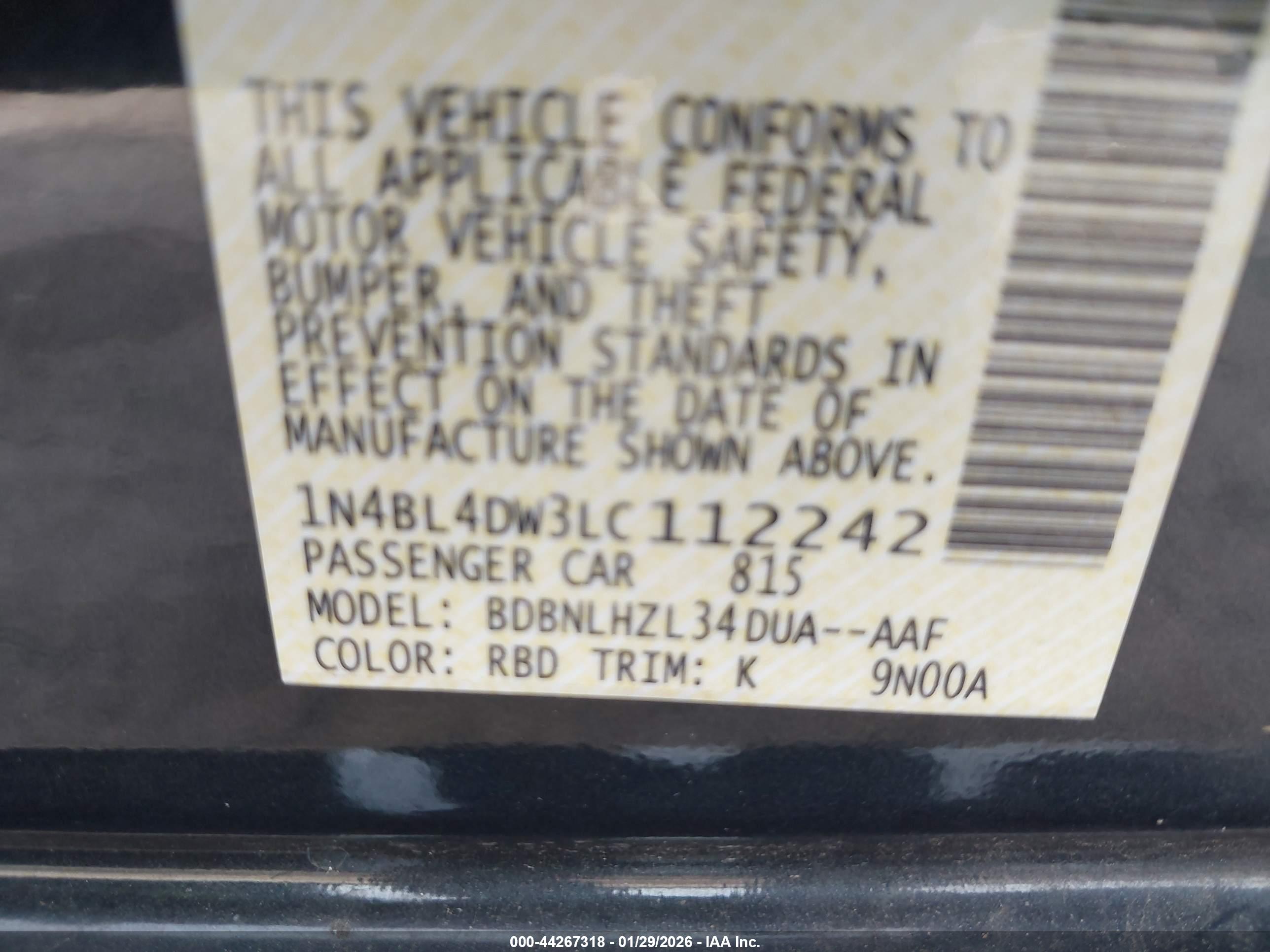 NISSAN ALTIMA image 9