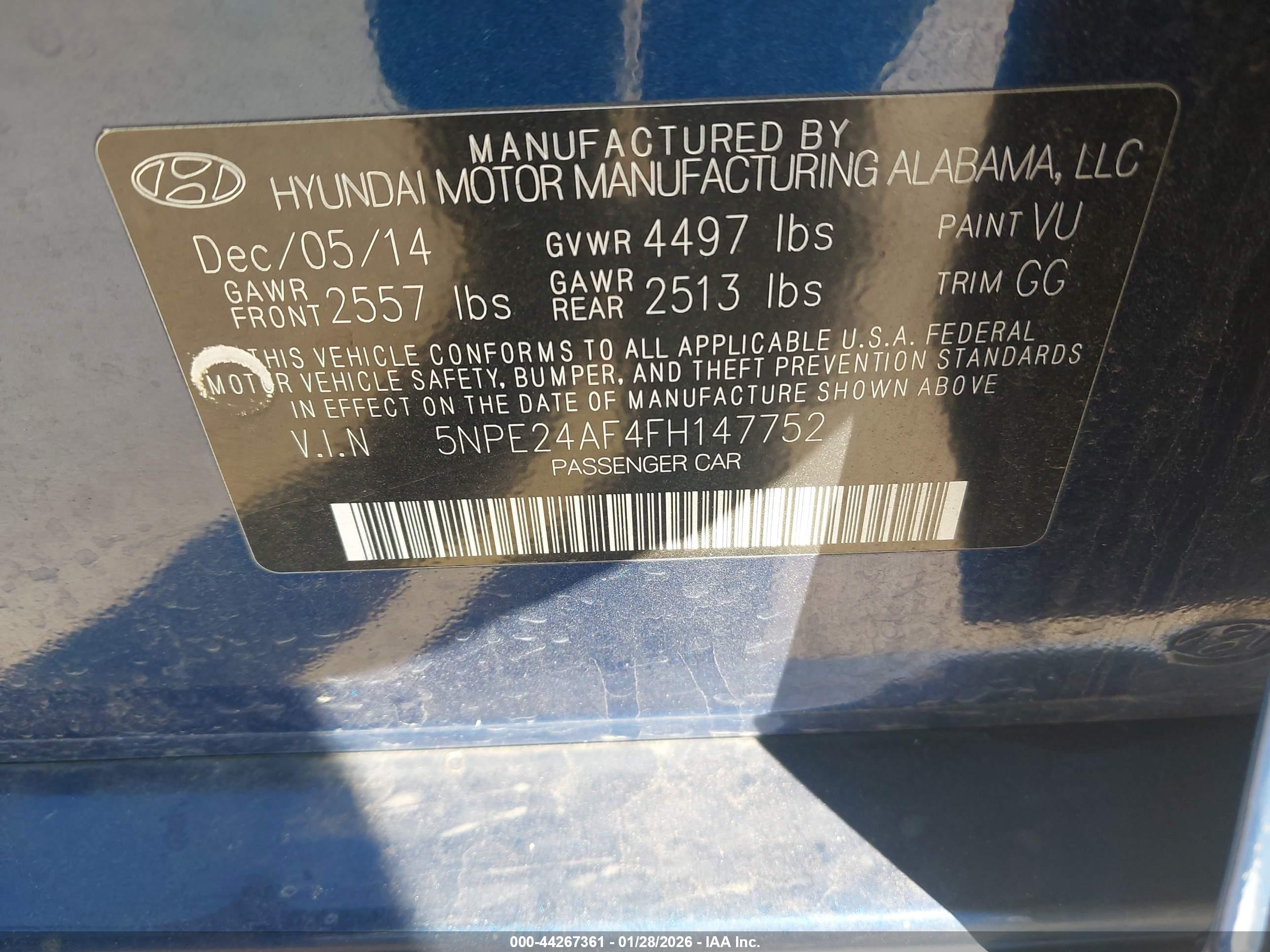 HYUNDAI SONATA image 9