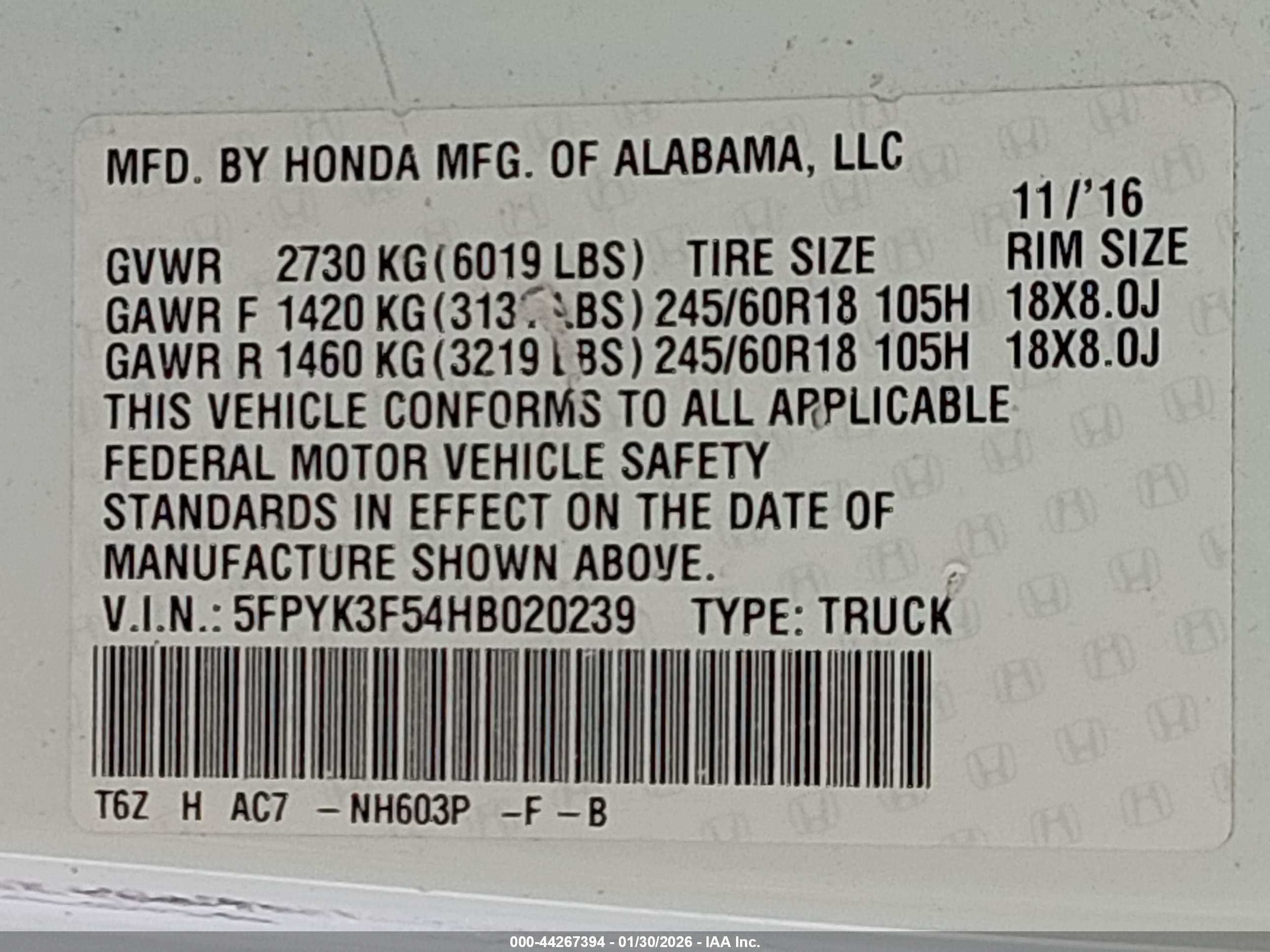 HONDA RIDGELINE image 9