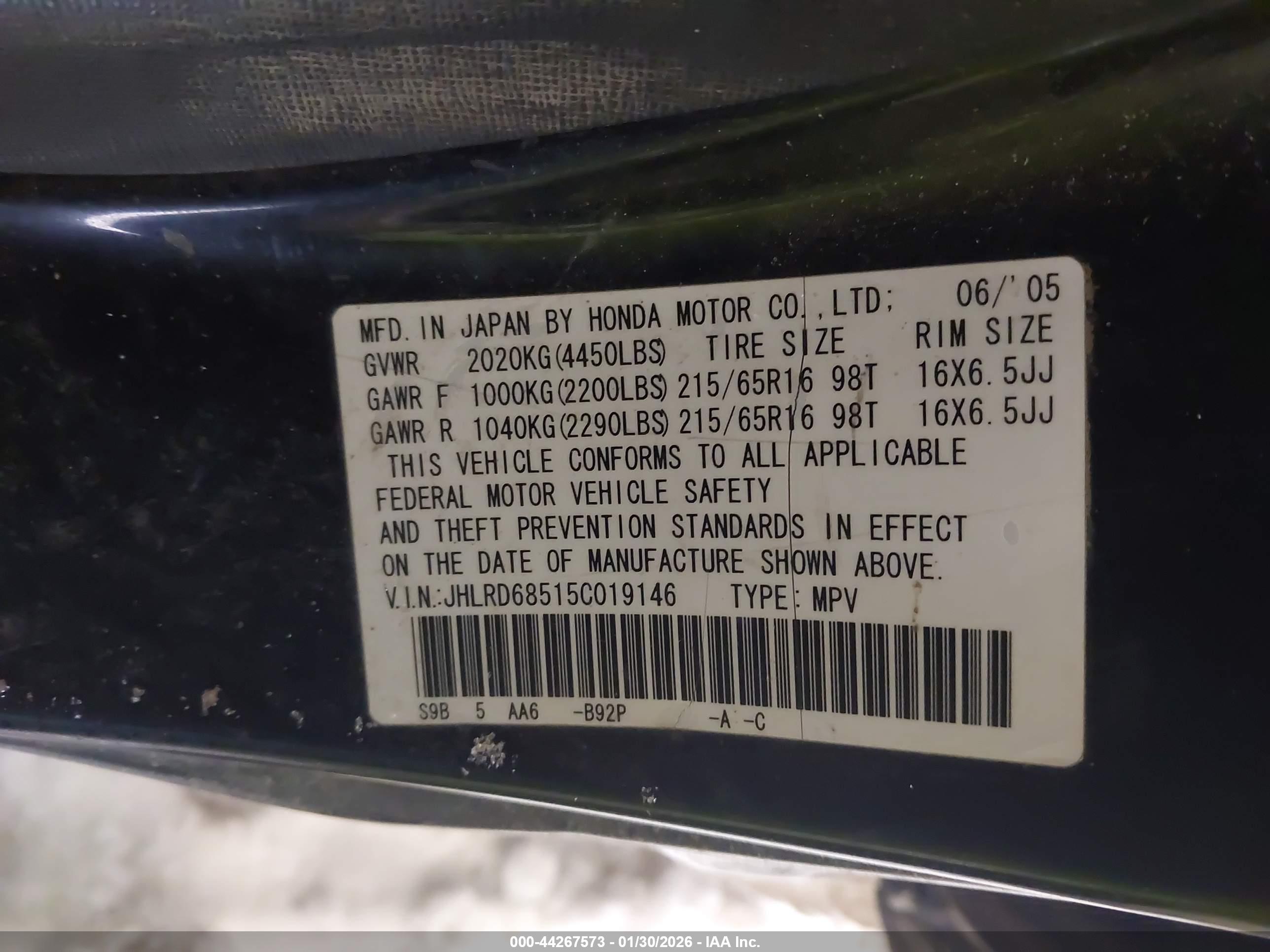 HONDA CR-V image 9