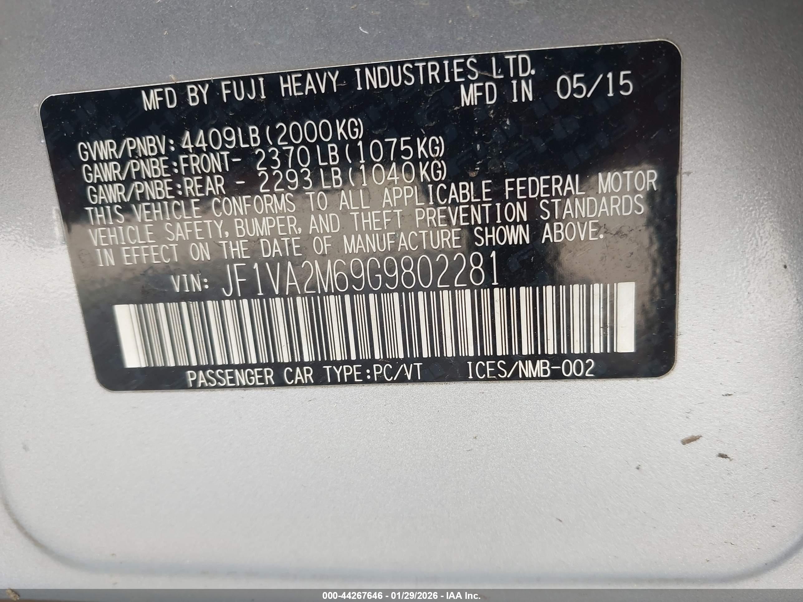 SUBARU WRX image 9