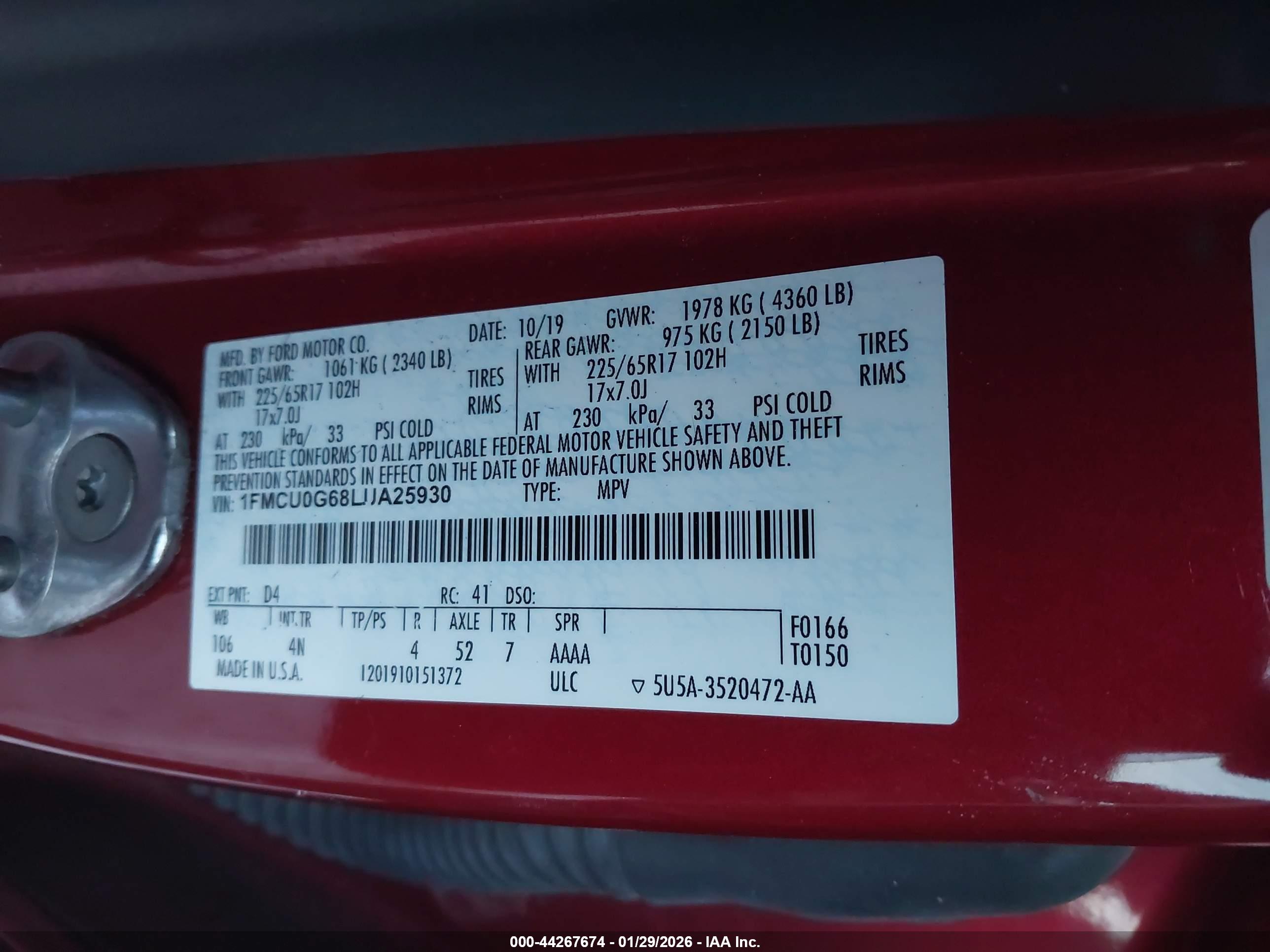FORD ESCAPE image 9