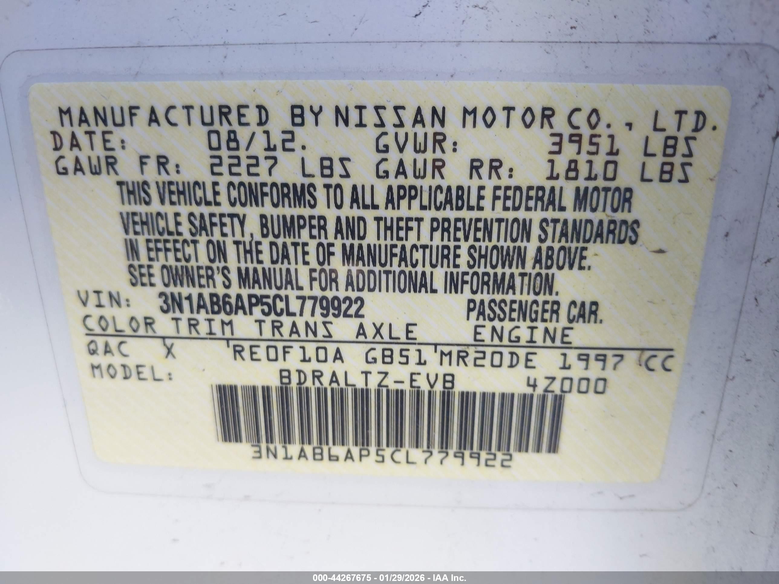 NISSAN SENTRA image 9