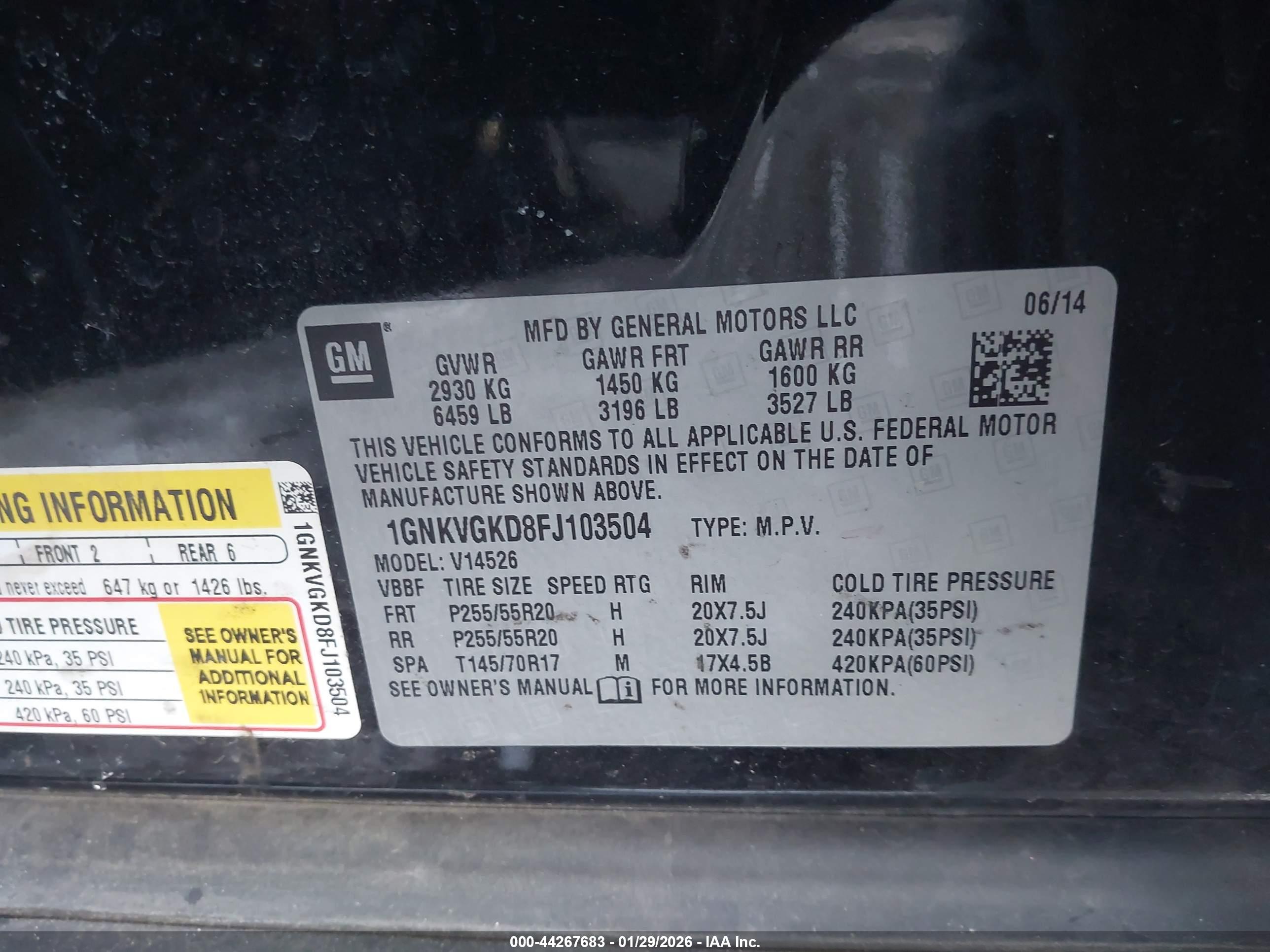 CHEVROLET TRAVERSE image 9