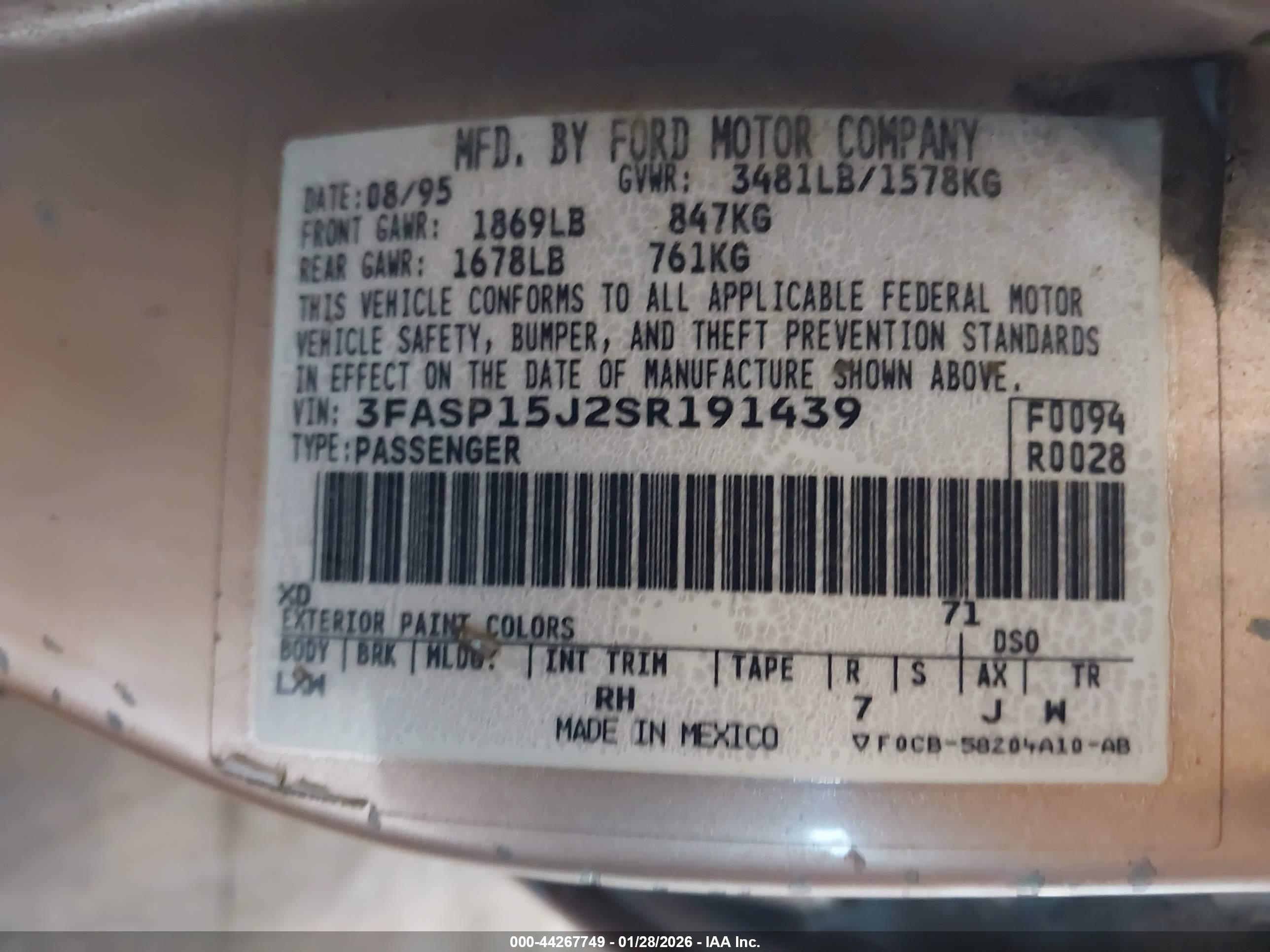 FORD ESCORT image 9