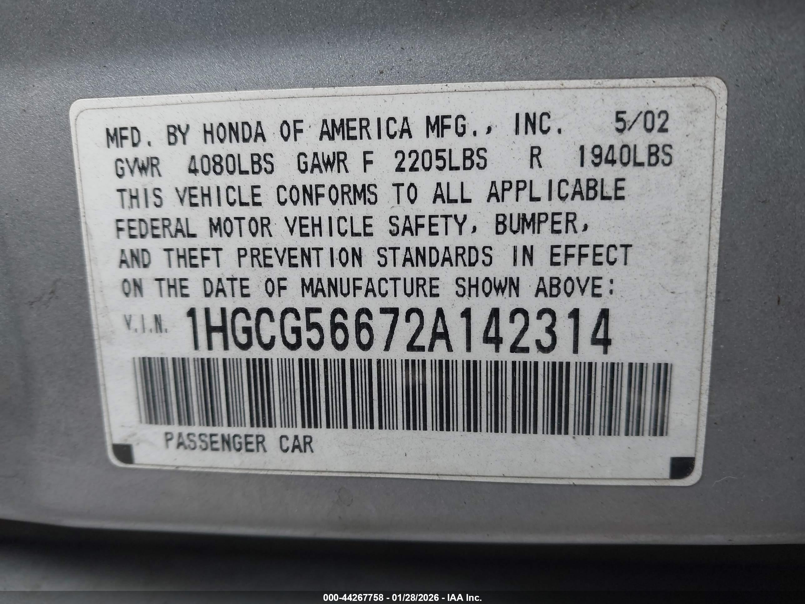HONDA ACCORD image 9